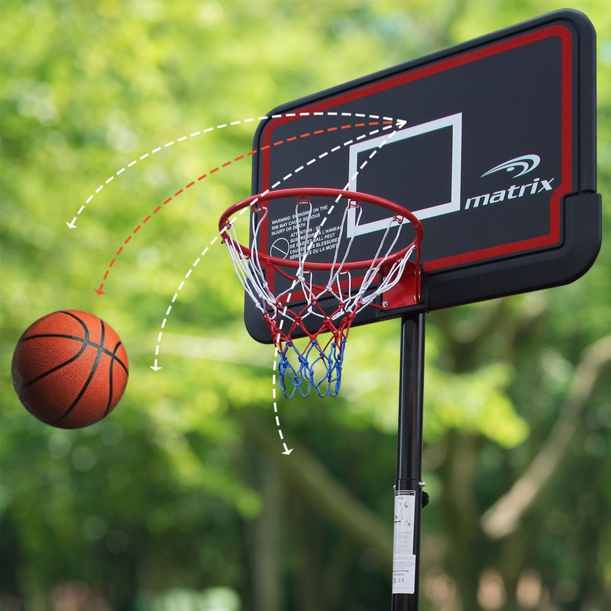 Classical Portable Adjustable Basketball System, 44-in D7U7 - product image 5