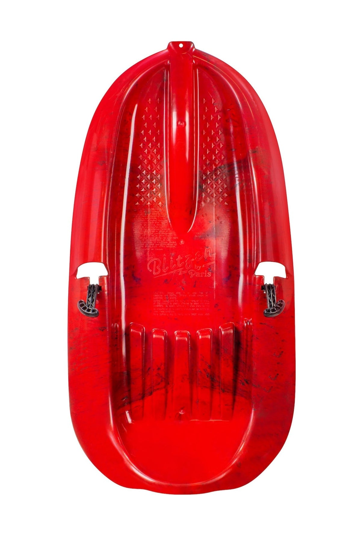 Blitz Kids' 1-Person Plastic Winter Snow Sled/Toboggan with Brakes & Tow Rope O3T5 - product image 1
