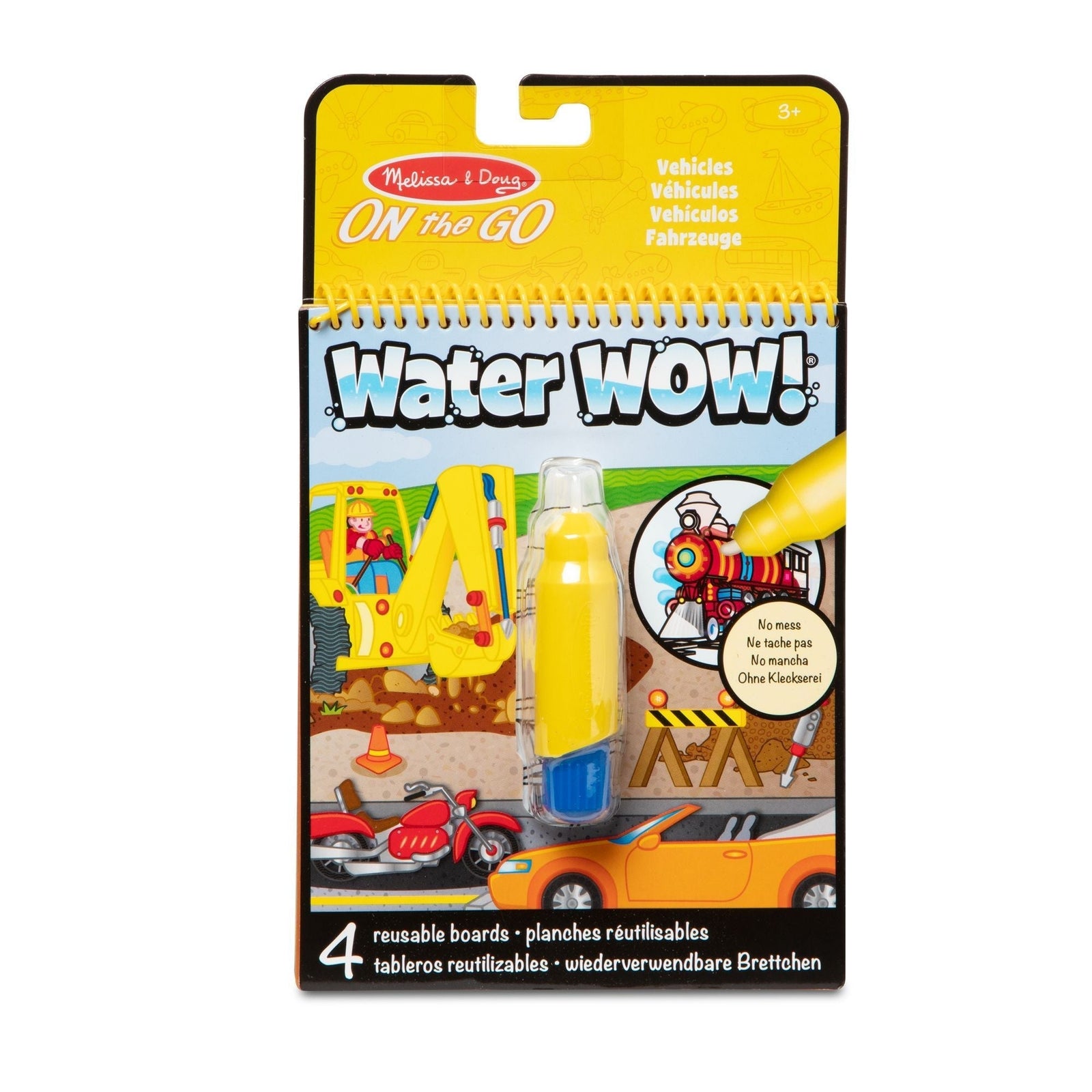 On the Go Water Wow! Reusable Water-Reveal Activity Pad - Vehicles G7G1 - product image 1