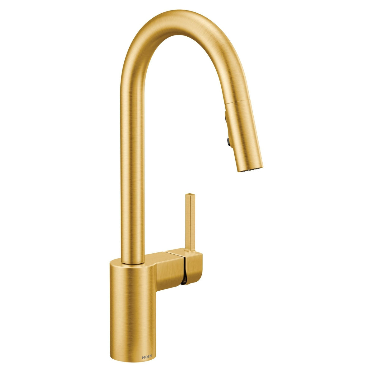 Align Single Handle High Arc Pull Down Sprayer Kitchen Faucet, Brushed Gold A7T2 - product image 1