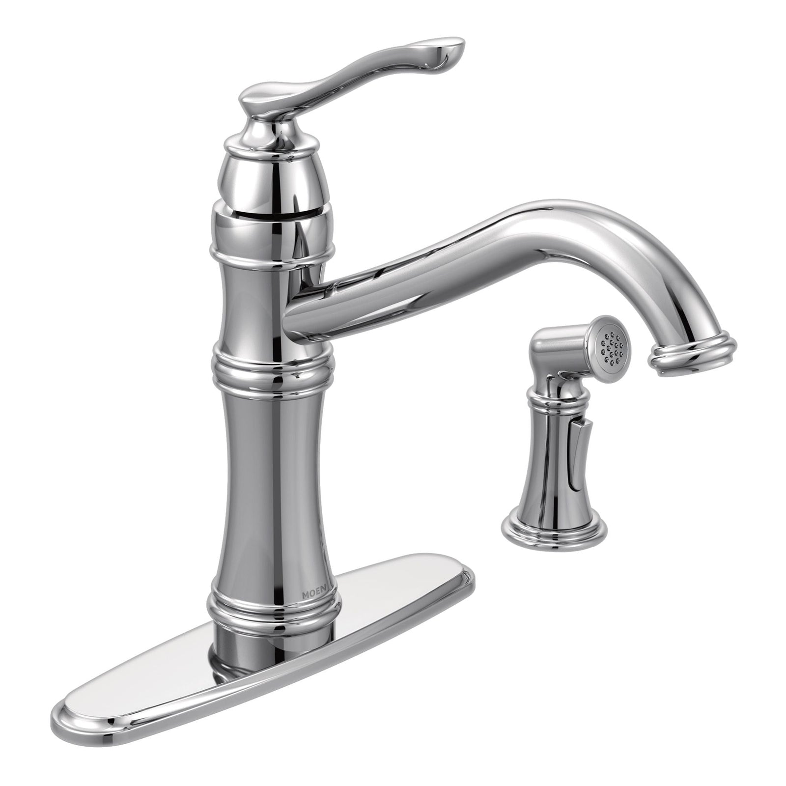 Belfield Single Handle High Arc Kitchen Faucet with Side Sprayer, Chrome D0Y3 - product image 1