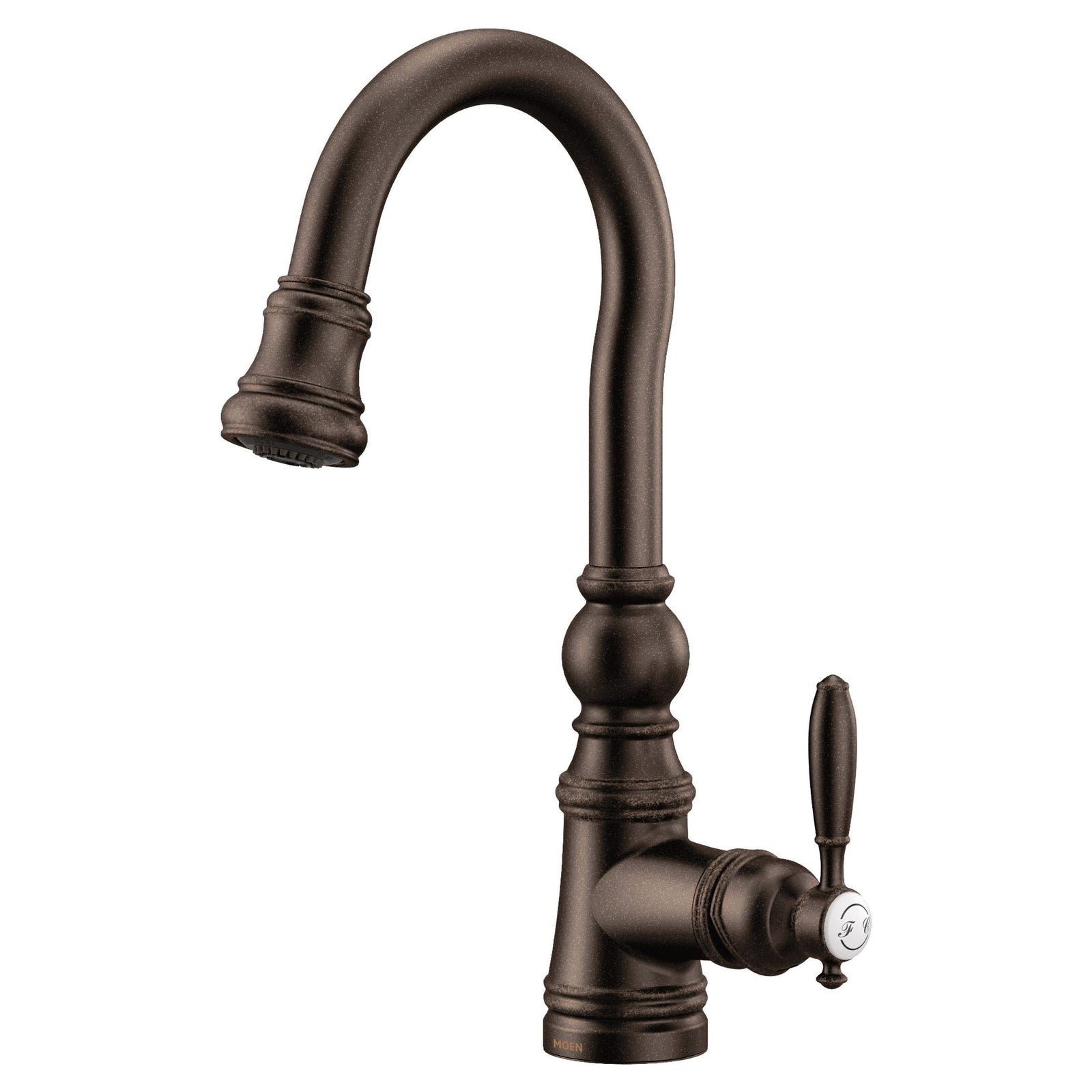 Weymouth Single Handle High Arc Pull Down Sprayer Kitchen Faucet with Power Clean, Oil Rubbed Bronze G2C1 - product image 1