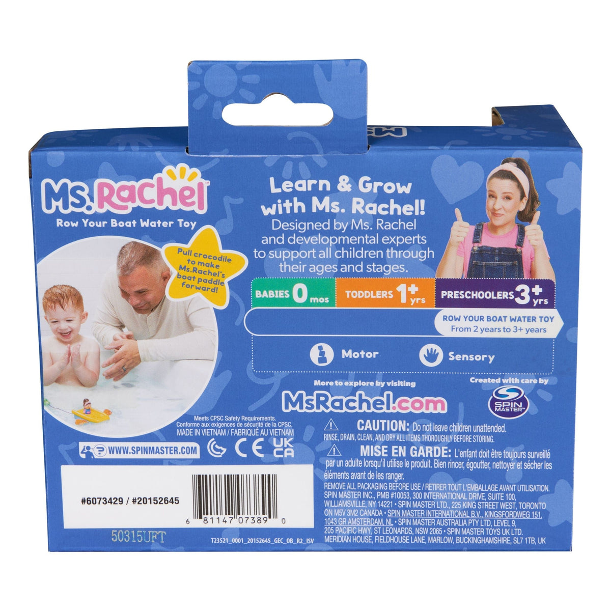 Rachel Row Your Boat Water Bath Toy L1J2 - product image 8