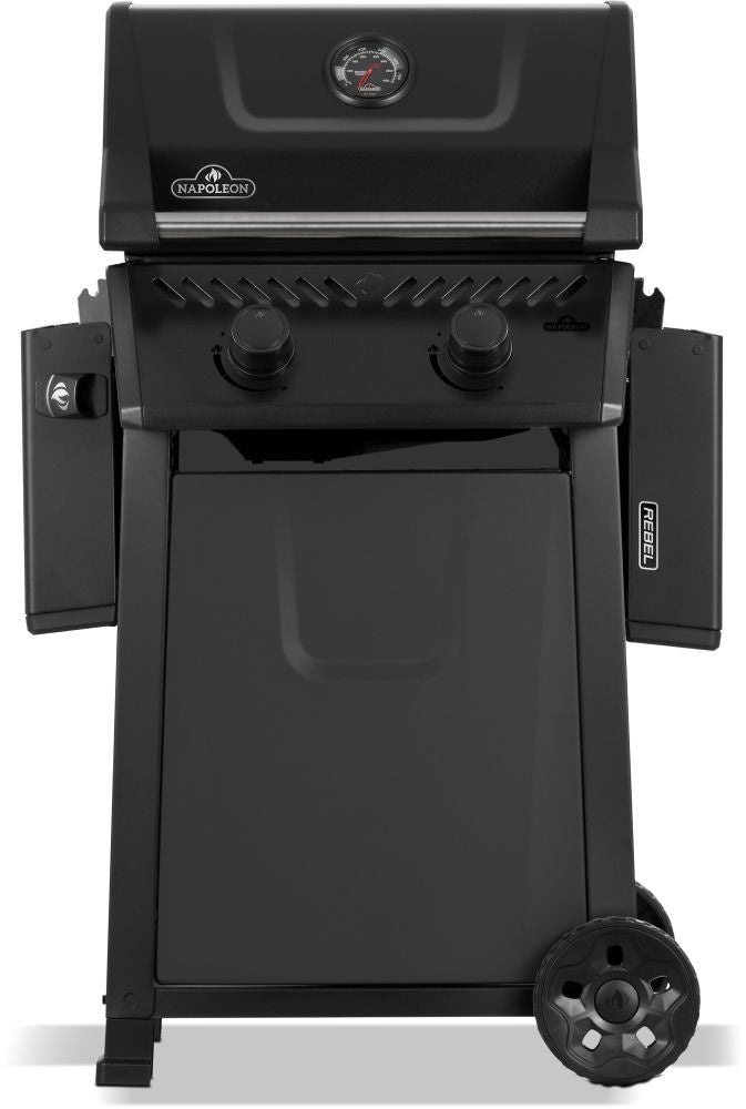 Rebel 365 2-Burner LP Gas BBQ, Matte Black X4H7 - product image 4