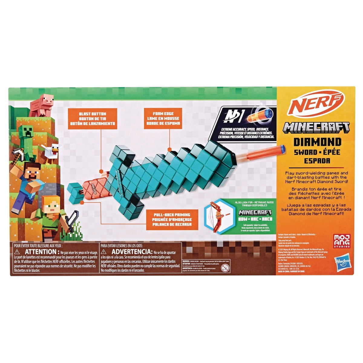 Minecraft Diamond Sword Dart Blaster with 8 N1 Darts G5D3 - product image 6