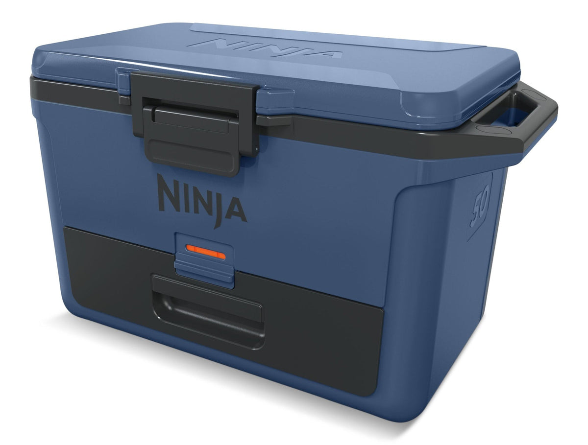FrostVault 50-Quart Portable Hard Cooler with DryChill Drawer, Blue, 47-L K5Y6 - product image 1