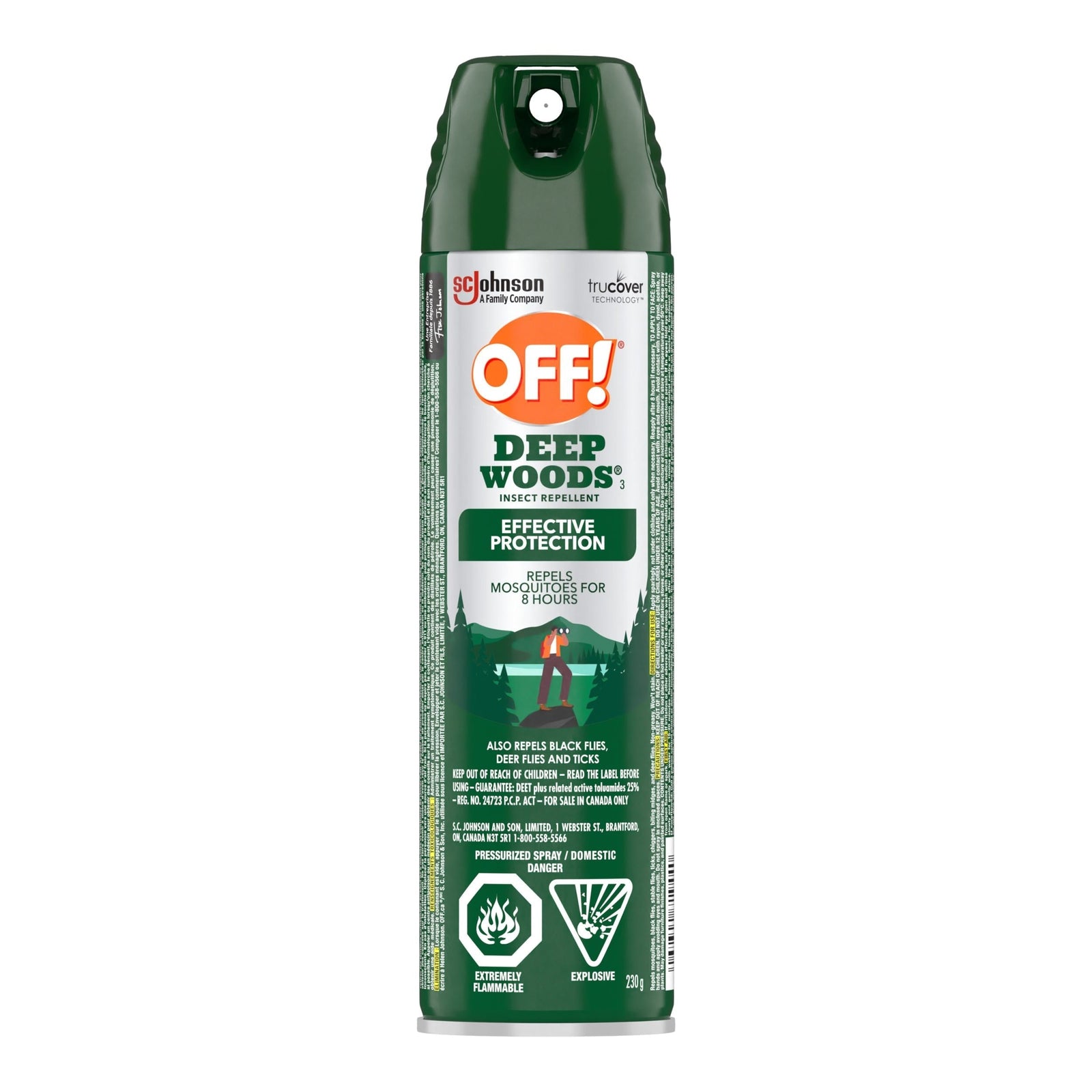 ! Deep Woods 8-Hour 25% DEET Bug Spray, 230-g U6X6 - product image 1