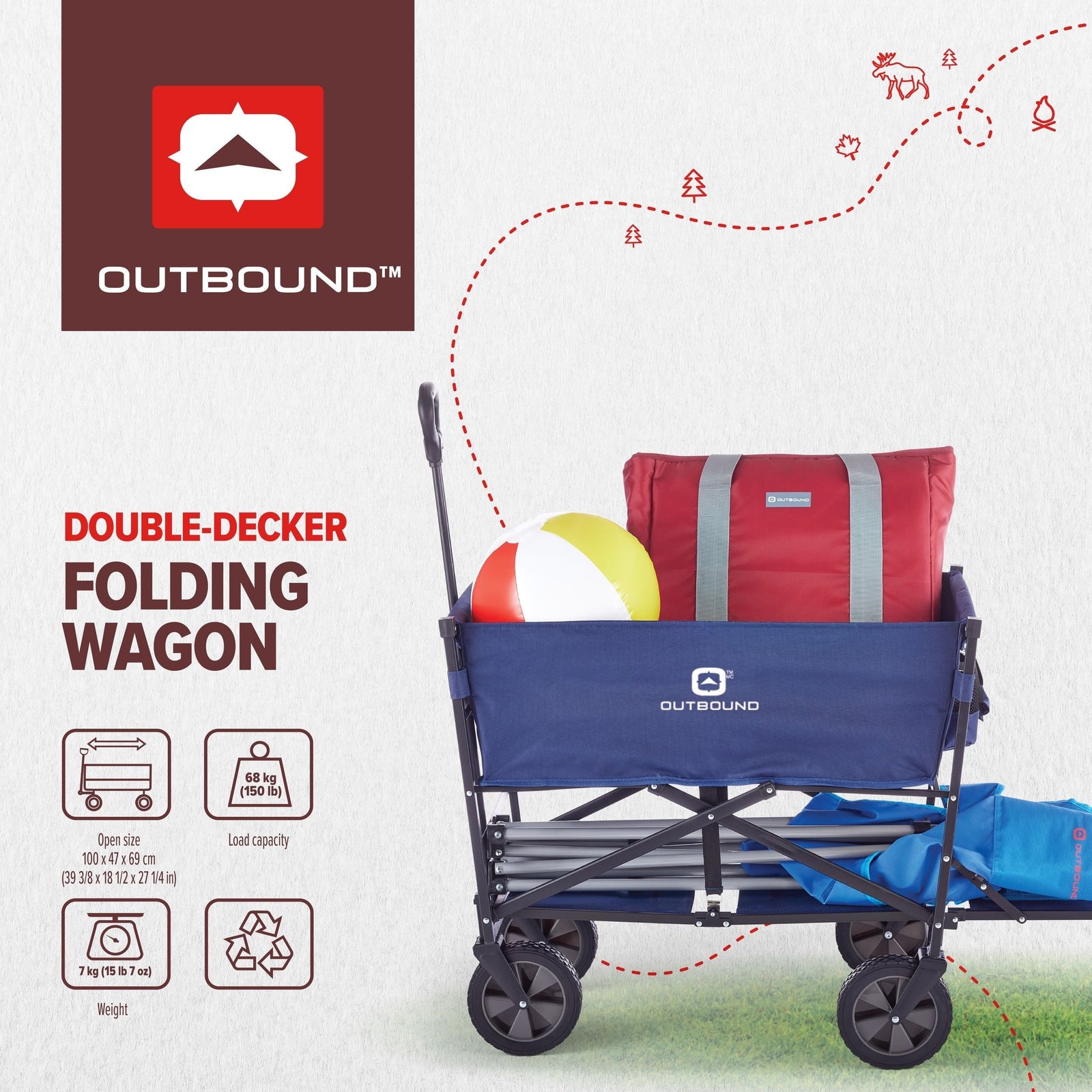 Double-Decker Outdoor Utility Wagon R5C0 - product image 6