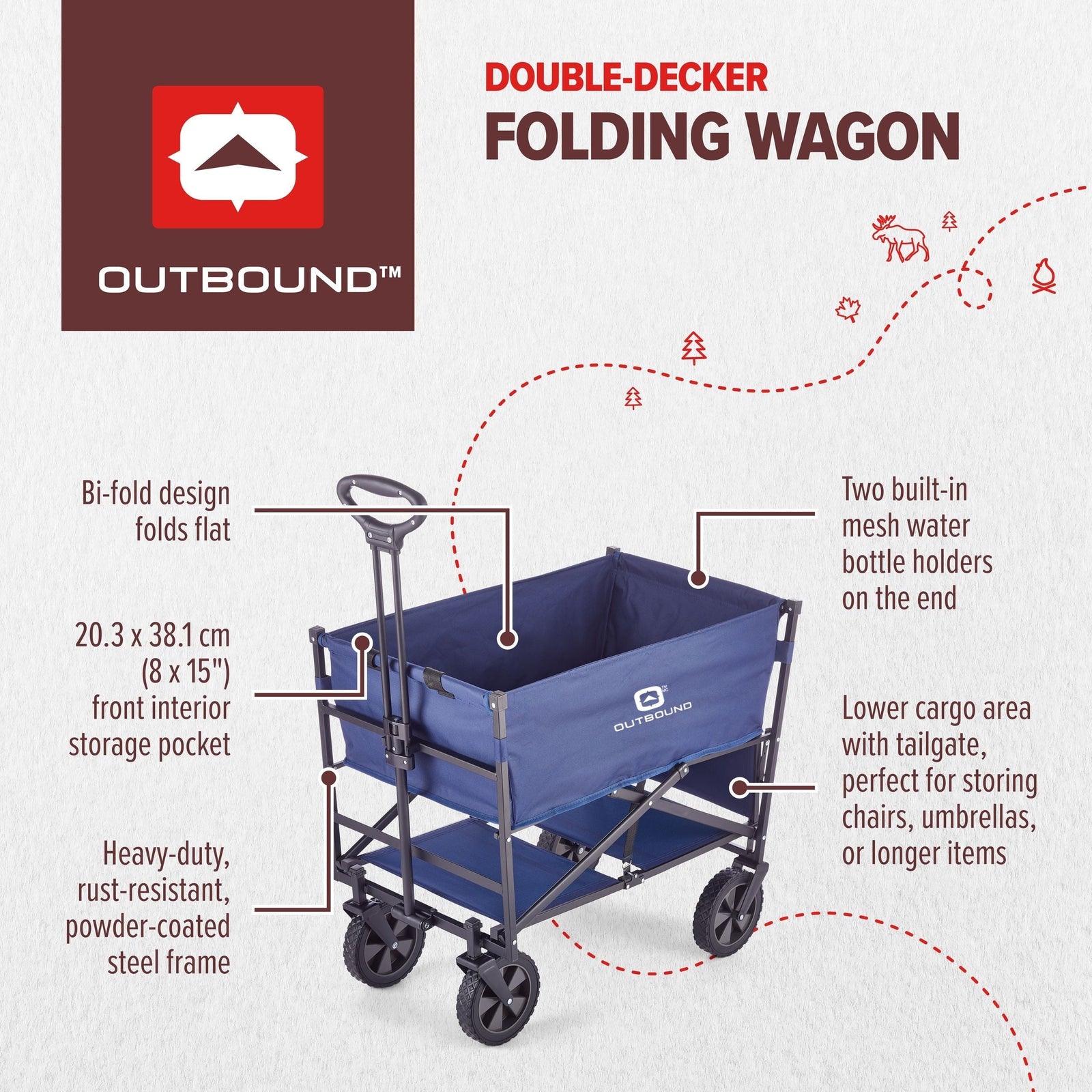 Double-Decker Outdoor Utility Wagon R5C0 - product image 7