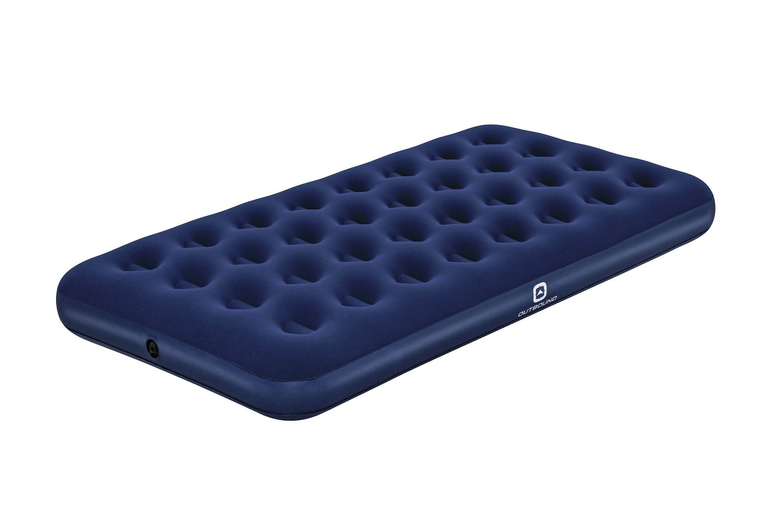 Flocked Top Twin Single-High Inflatable Air Mattress/Airbed with Repair Kit, Blue A3A6 - product image 1