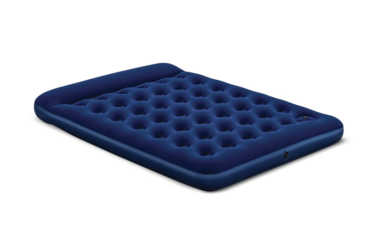 Queen Airbed with Built-In Manual Pump, PVC, Black N5A1 - product image 1