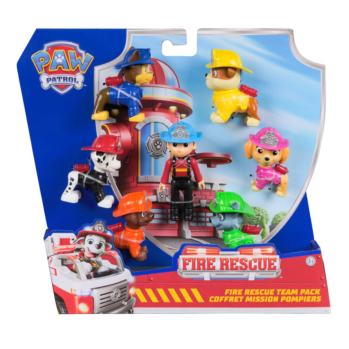 Fire Rescue Team Pack Playset with 7 Collectible Figures, Ages 3+ O3O9 - product image 4