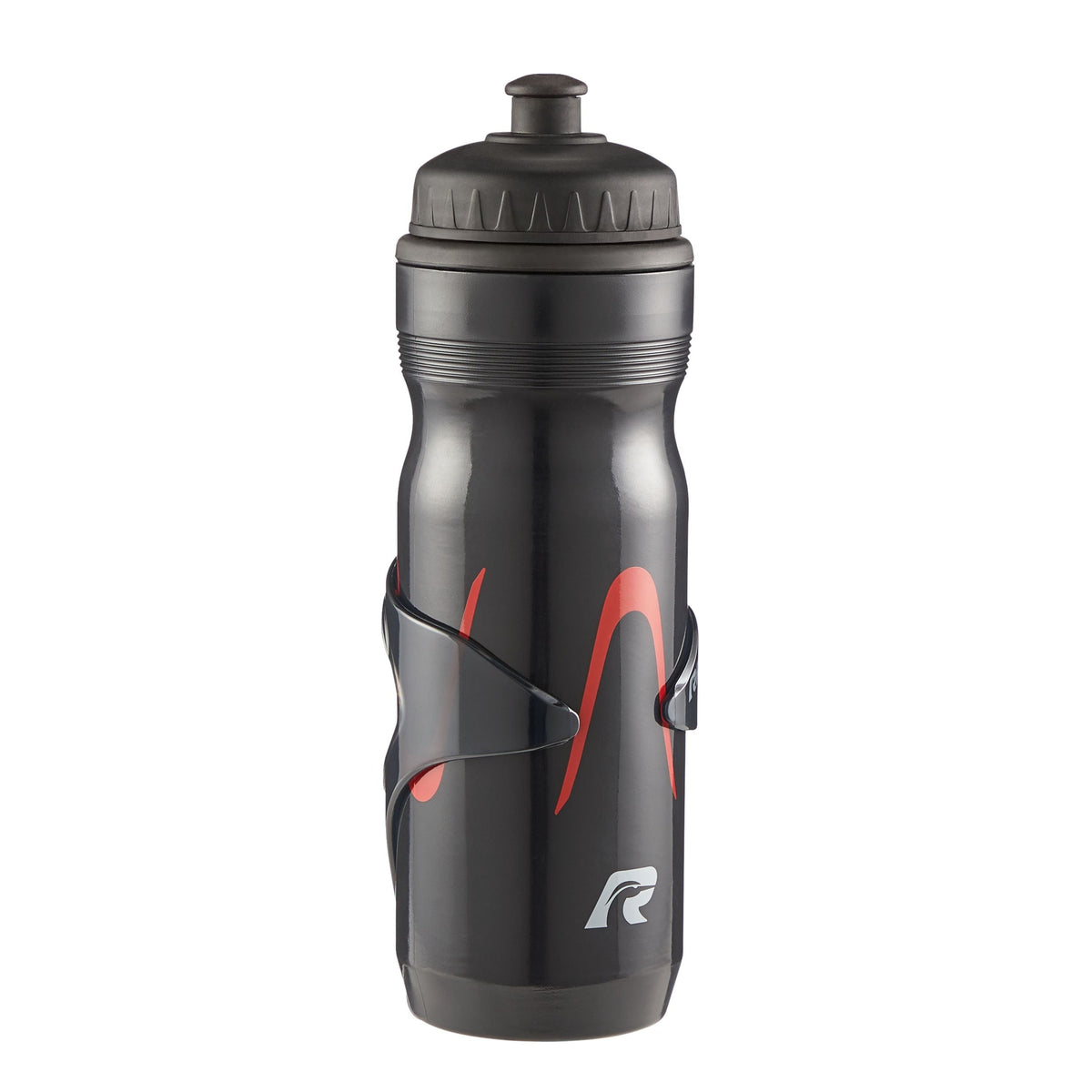 High Flow Valve Bike Water Bottle, Black K1O9 - product image 1