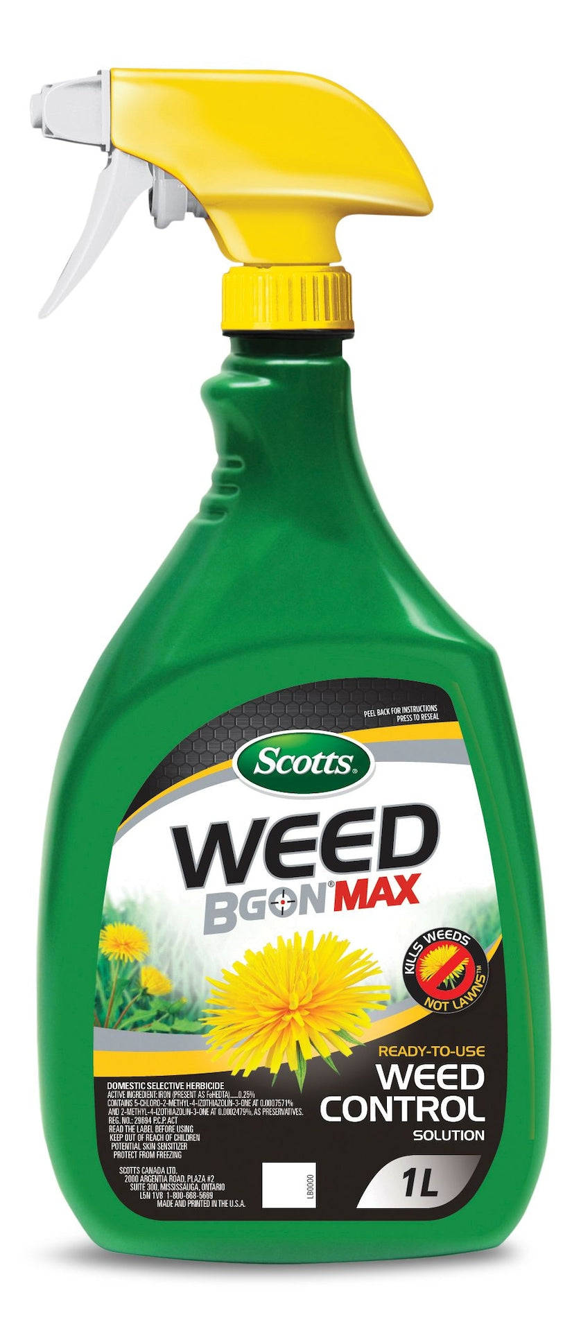 Weed B Gon MAX Ready-to-Use Weed Control/Killer, Herbicide for Lawns, 1-L C3J9 - product image 1