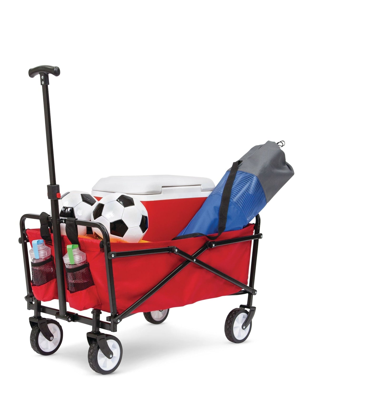 Outdoor Collapsible Folding Utility Wagon with Cup Holders, 150-lb Capacity T6G8 - product image 3