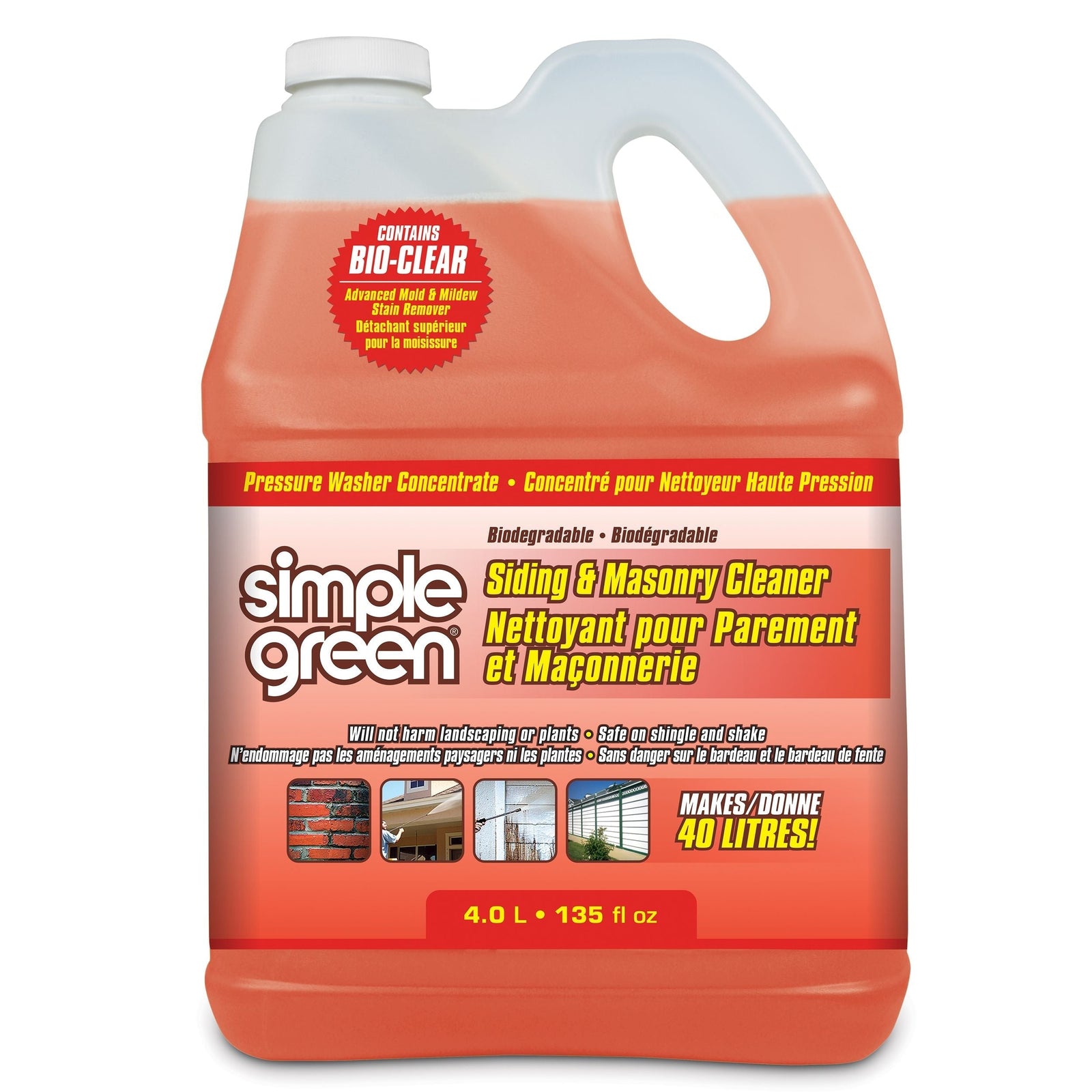 Green Siding & Masonry Pressure Washer Detergent, 4L G5V7 - product image 3