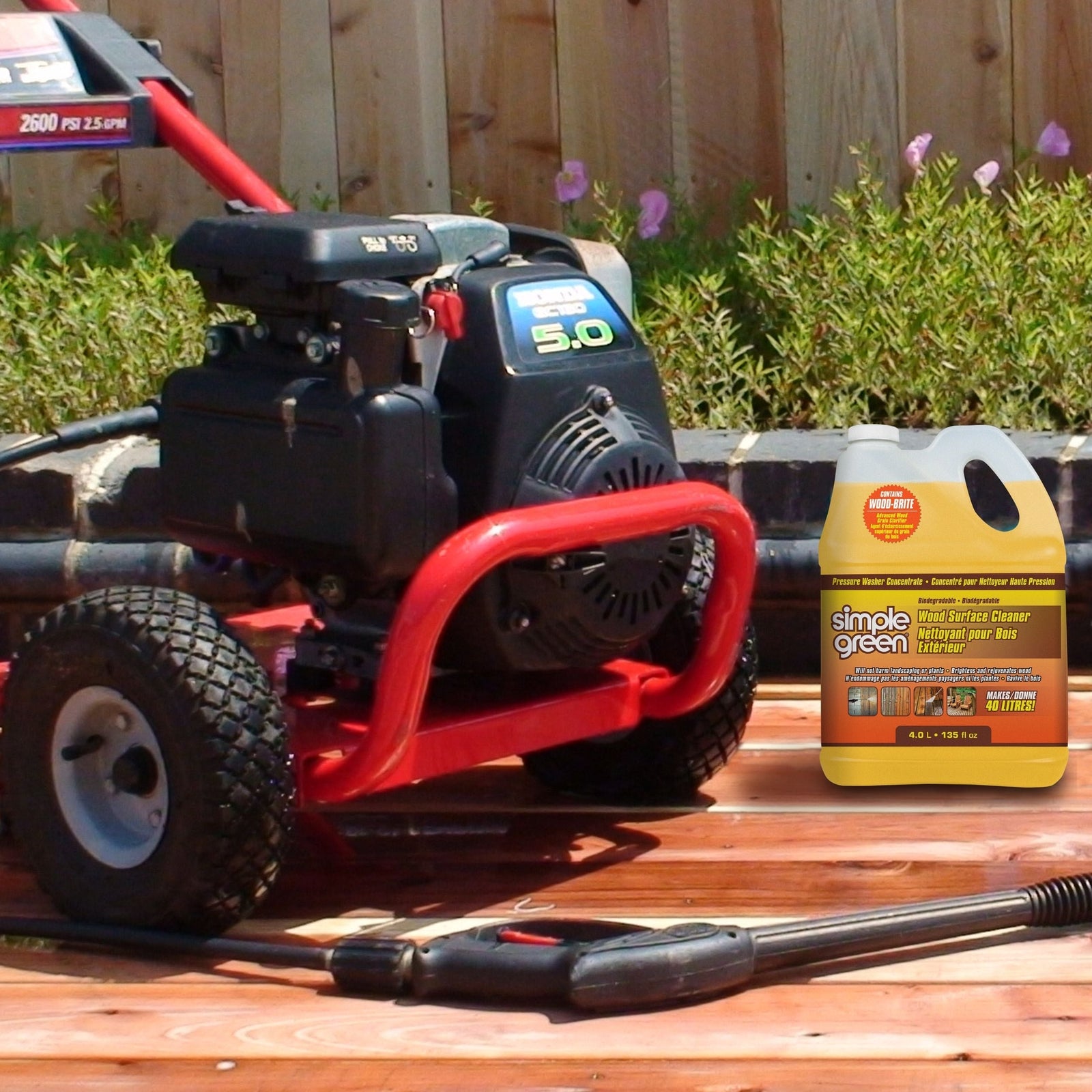 Green Wood Surface Concentrate Pressure Washer Detergent, 4L F0S2 - product image 7
