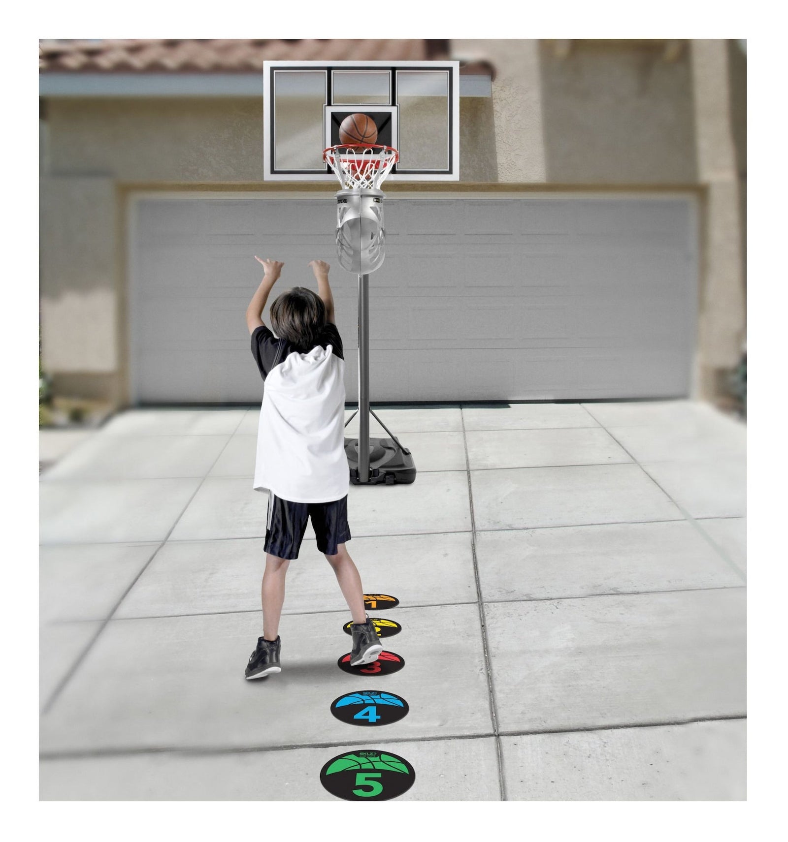 Shot Spotz Indoor/Outdoor Numbered Basketball Training Markers with Digital Timer Z8X7 - product image 3