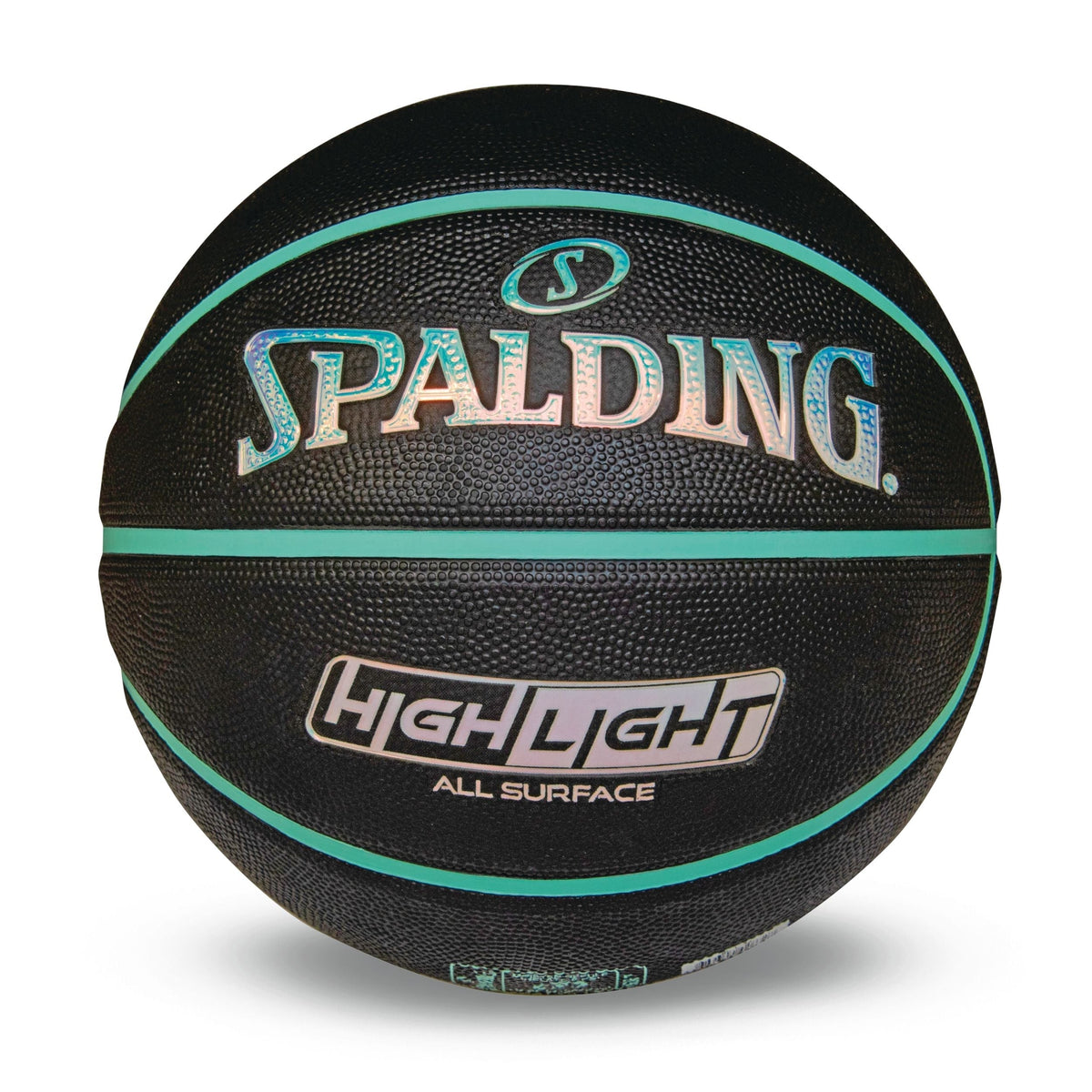 Highlight Foil Basketball, Black/Mint, Size 7 G1A6 - product image 1
