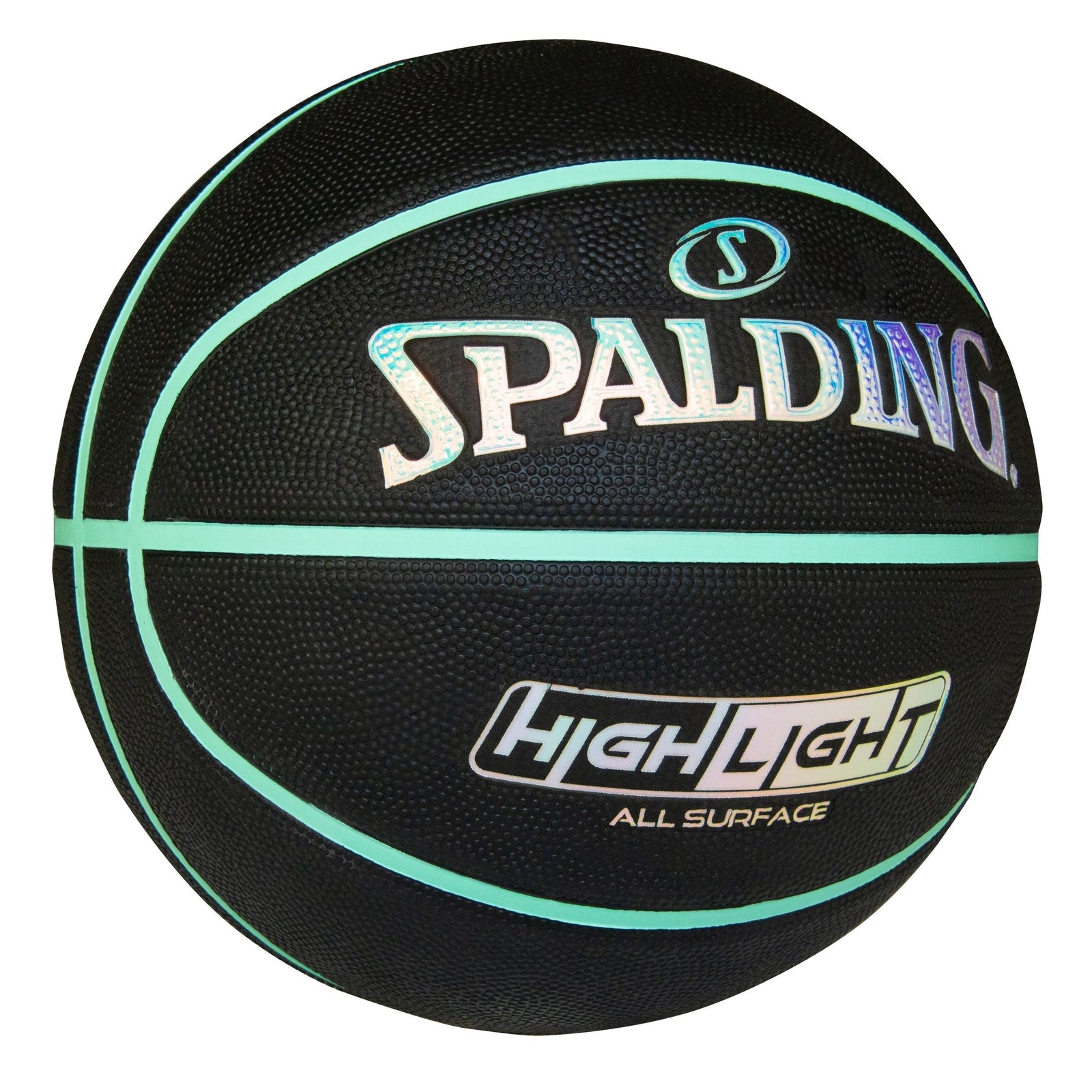 Highlight Foil Basketball, Black/Mint, Size 7 G1A6 - product image 3