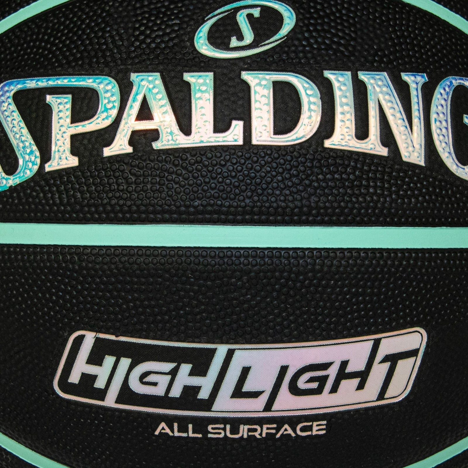 Highlight Foil Basketball, Black/Mint, Size 7 G1A6 - product image 5