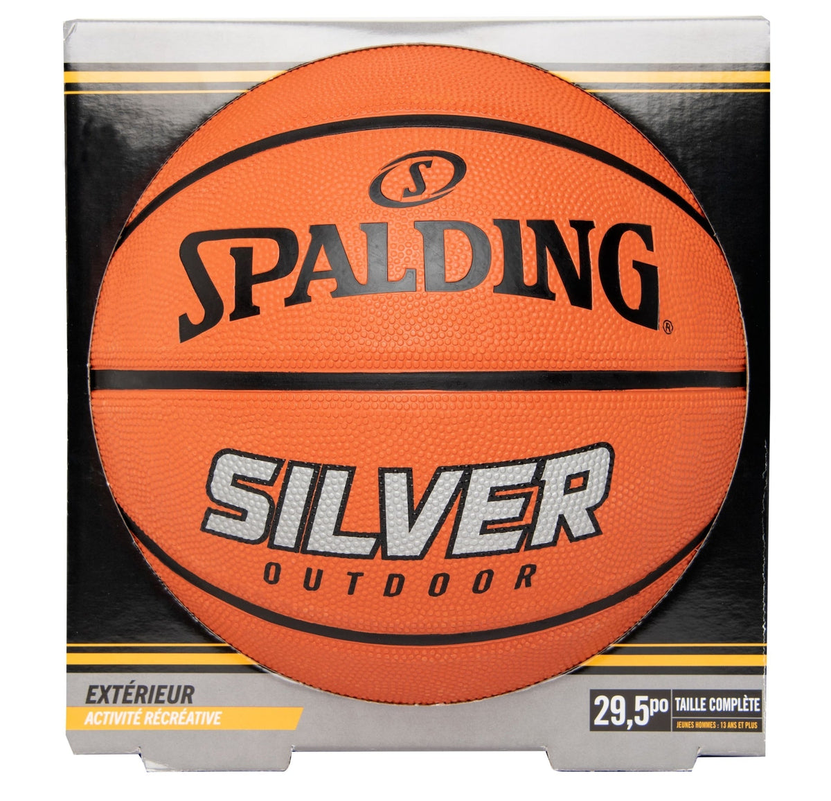 Silver Outdoor Rubber Basketball, Official Size 7 (29.5-in), Orange V2N6 - product image 3
