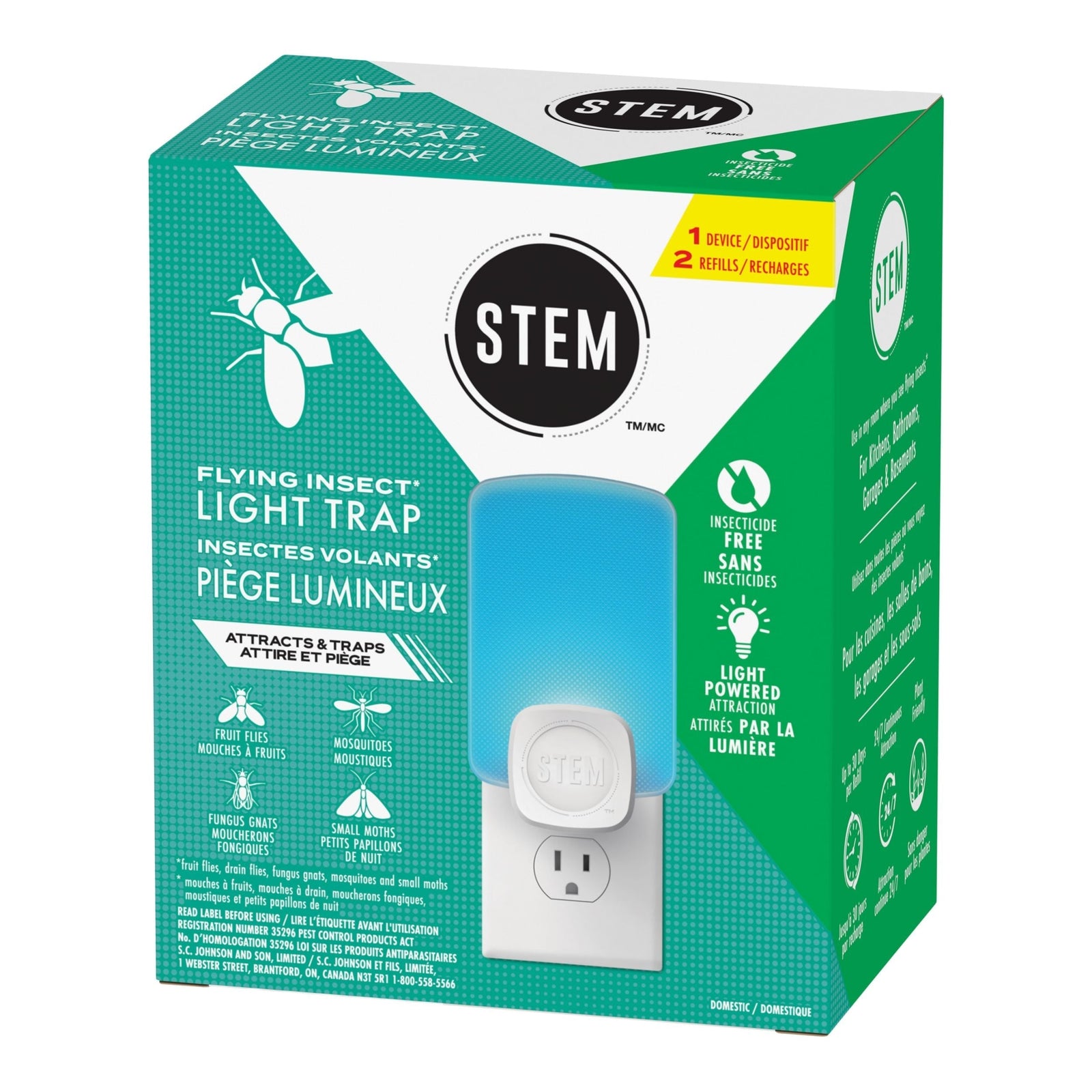 Light Trap Starter Kit for Flies/Mosquitoes/Moths C8Y8 - product image 2