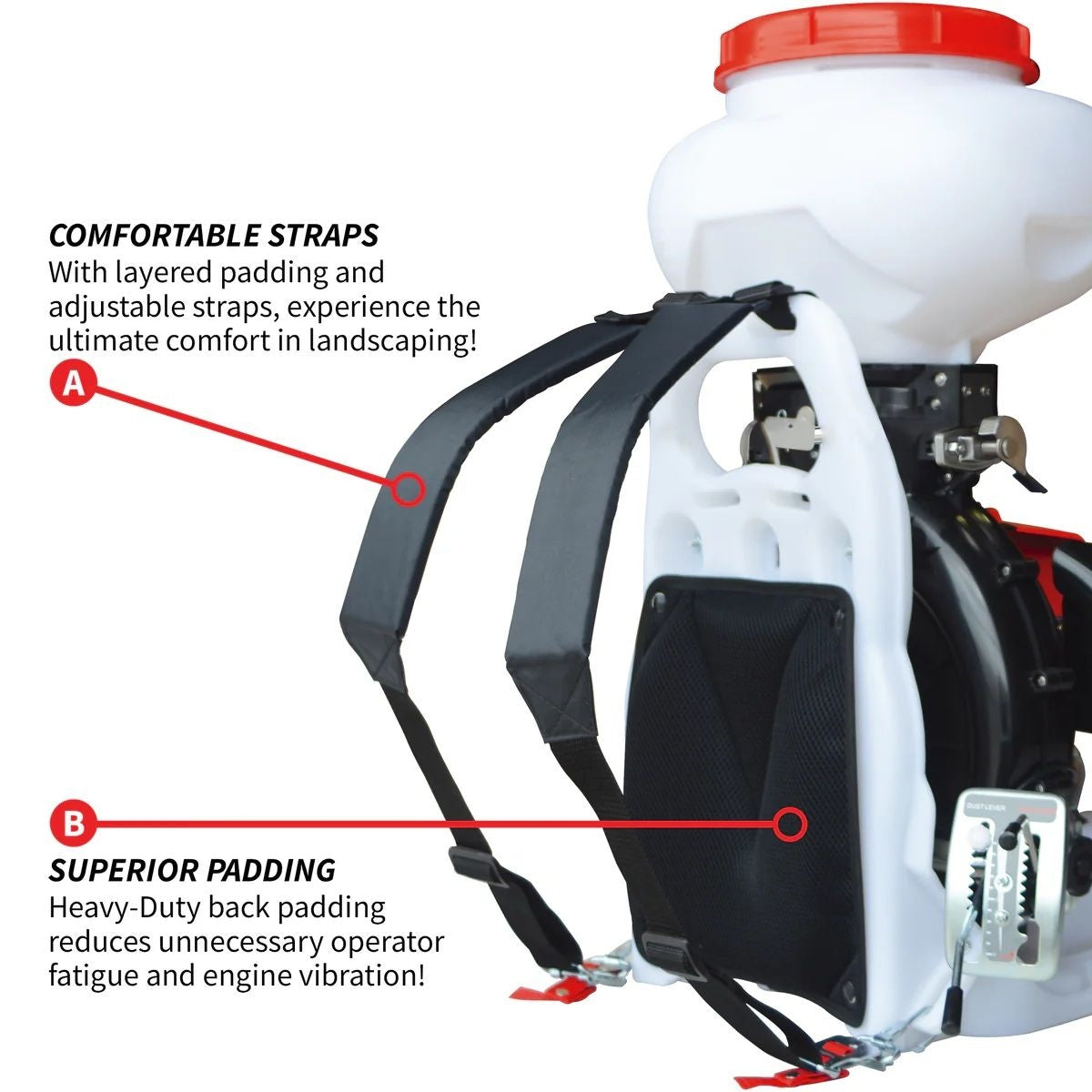 4-Gallon Backpack Motorized Fertilizer/Ice Melter Spreader Z3H7 - product image 2