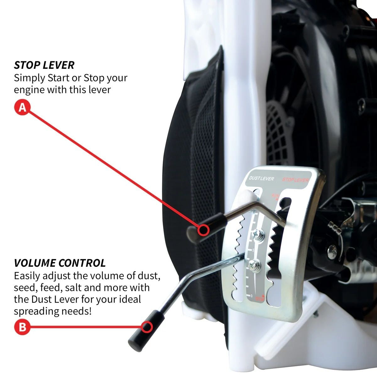 4-Gallon Backpack Motorized Fertilizer/Ice Melter Spreader Z3H7 - product image 5