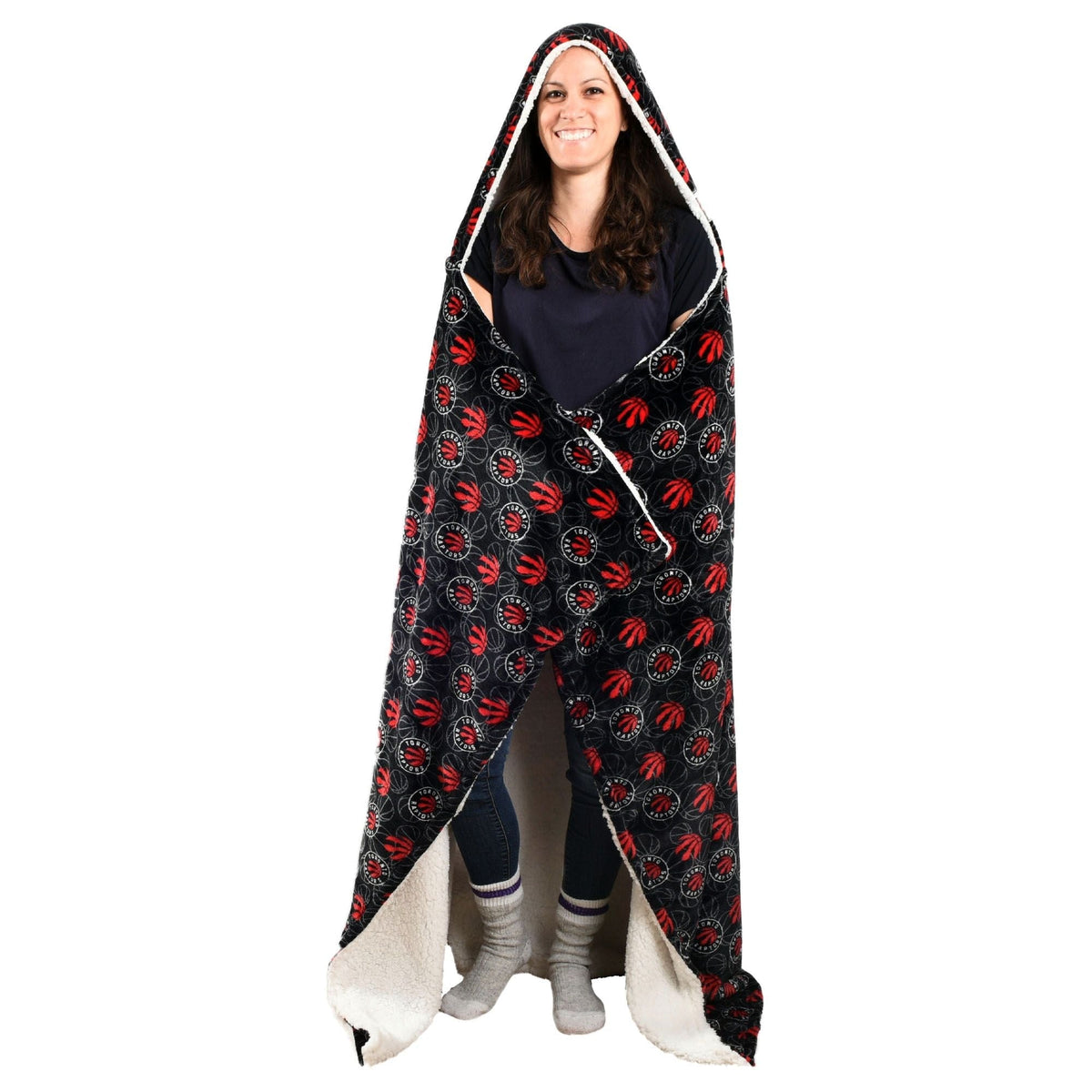Toronto Raptors Hooded Ultra Plush Blanket C1W9 - product image 5