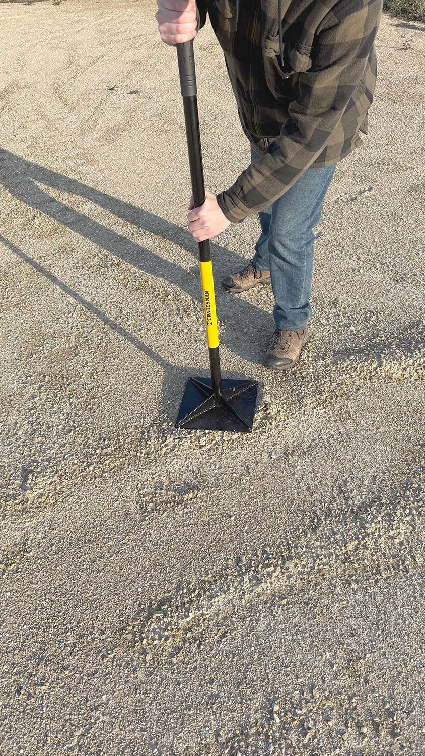 Steel Leveling Garden Tamper with Rubber Grip, 10-in x 10-in C7A6 - product image 4