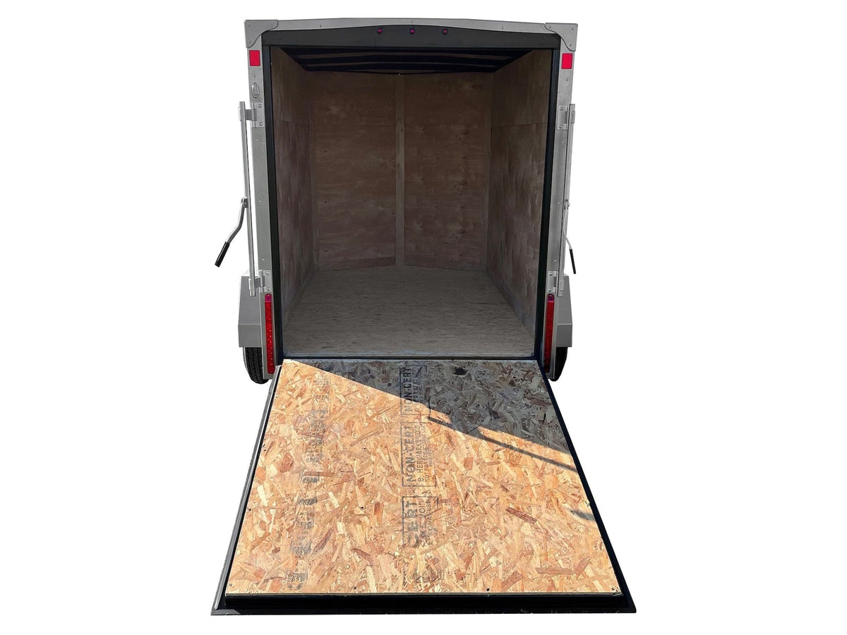 5 x 8-ft Enclosed Trailer with Ramp Door, White X5E1 - product image 3