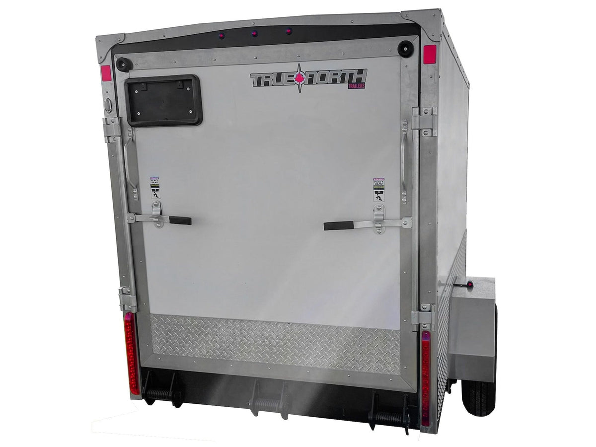 5 x 8-ft Enclosed Trailer with Ramp Door, White X5E1 - product image 4