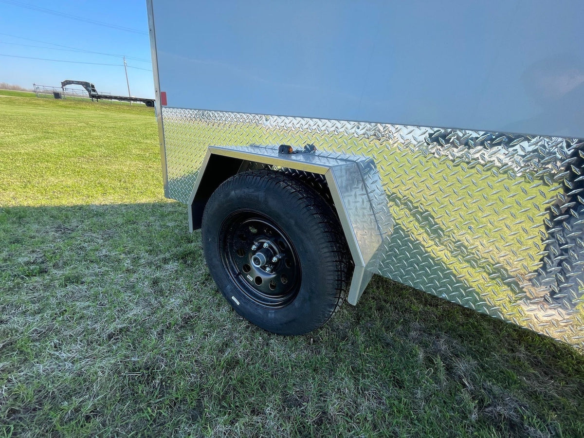 5 x 8-ft Enclosed Trailer with Ramp Door, White X5E1 - product image 8