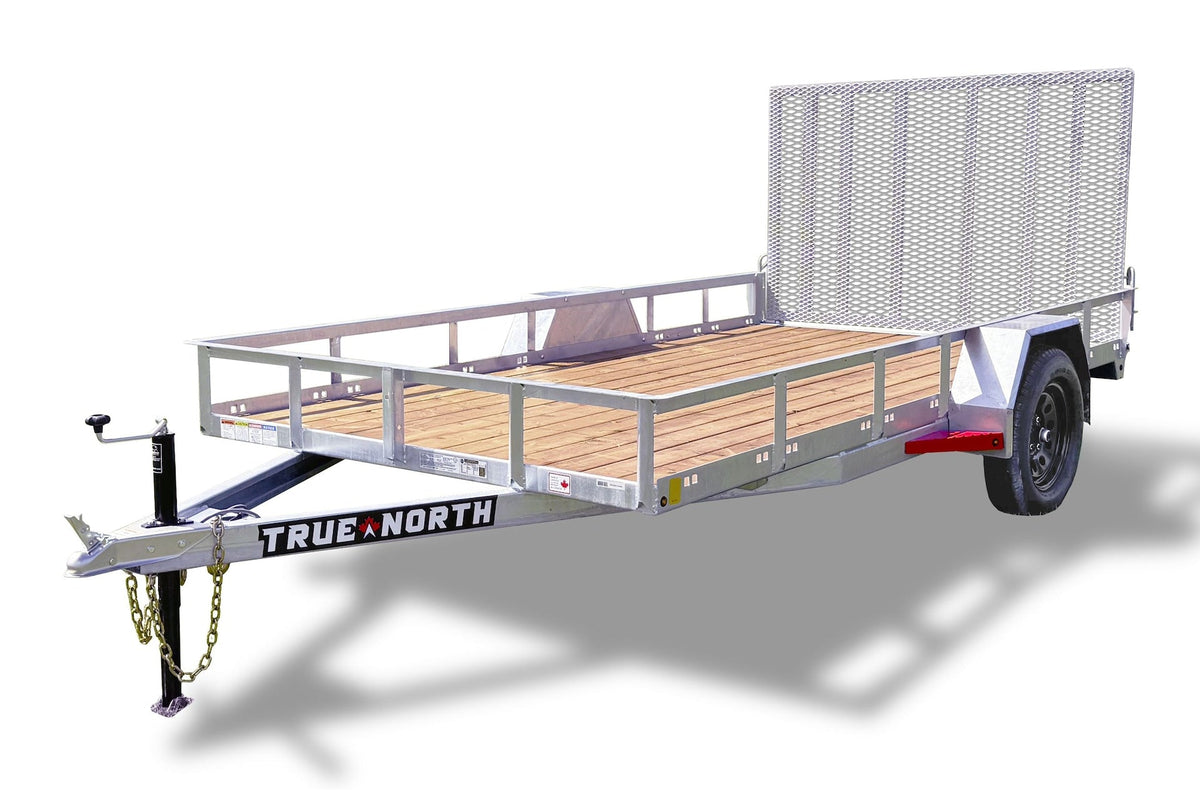 77-in x 12-ft Utility Trailer With Gate, Silver N5C7 - product image 1