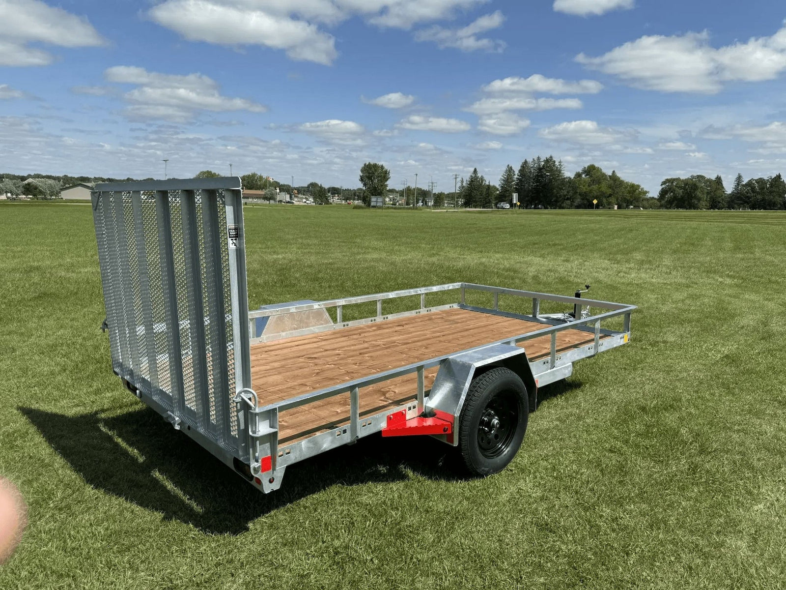 77-in x 12-ft Utility Trailer With Gate, Silver N5C7 - product image 3