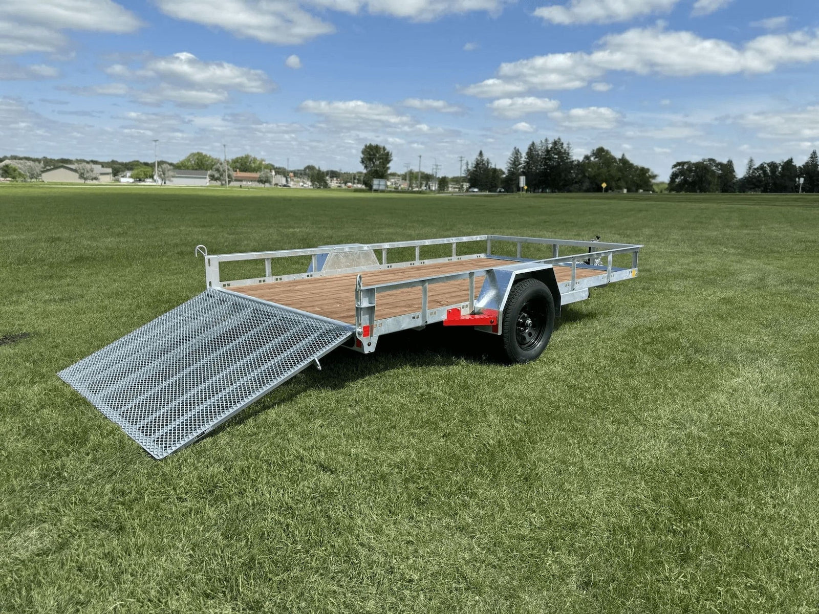 77-in x 12-ft Utility Trailer With Gate, Silver N5C7 - product image 4