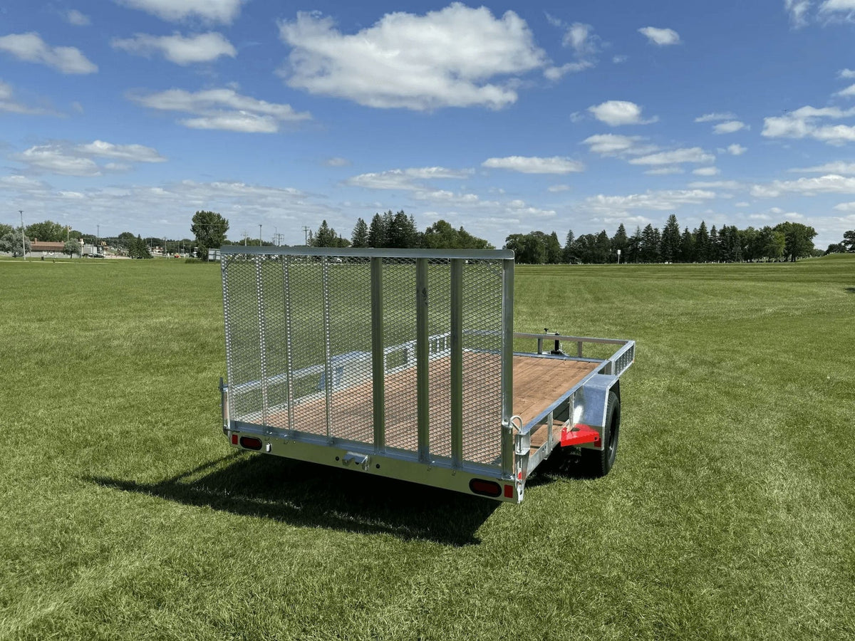 83-in x 14-ft Utility Trailer with Gate & Side ATV Ramps, Galvanized F5V2 - product image 3