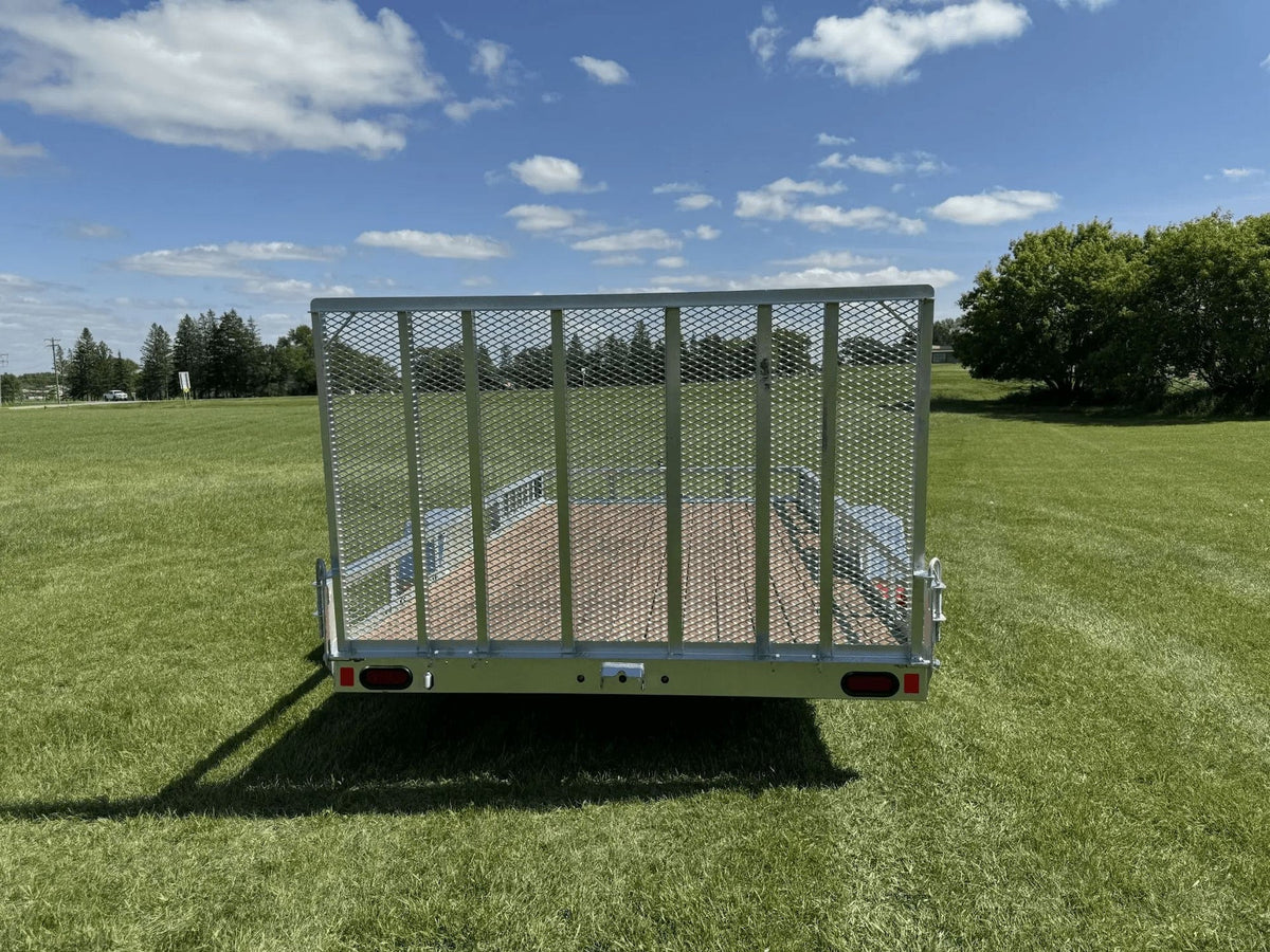 83-in x 14-ft Utility Trailer with Gate & Side ATV Ramps, Galvanized F5V2 - product image 4