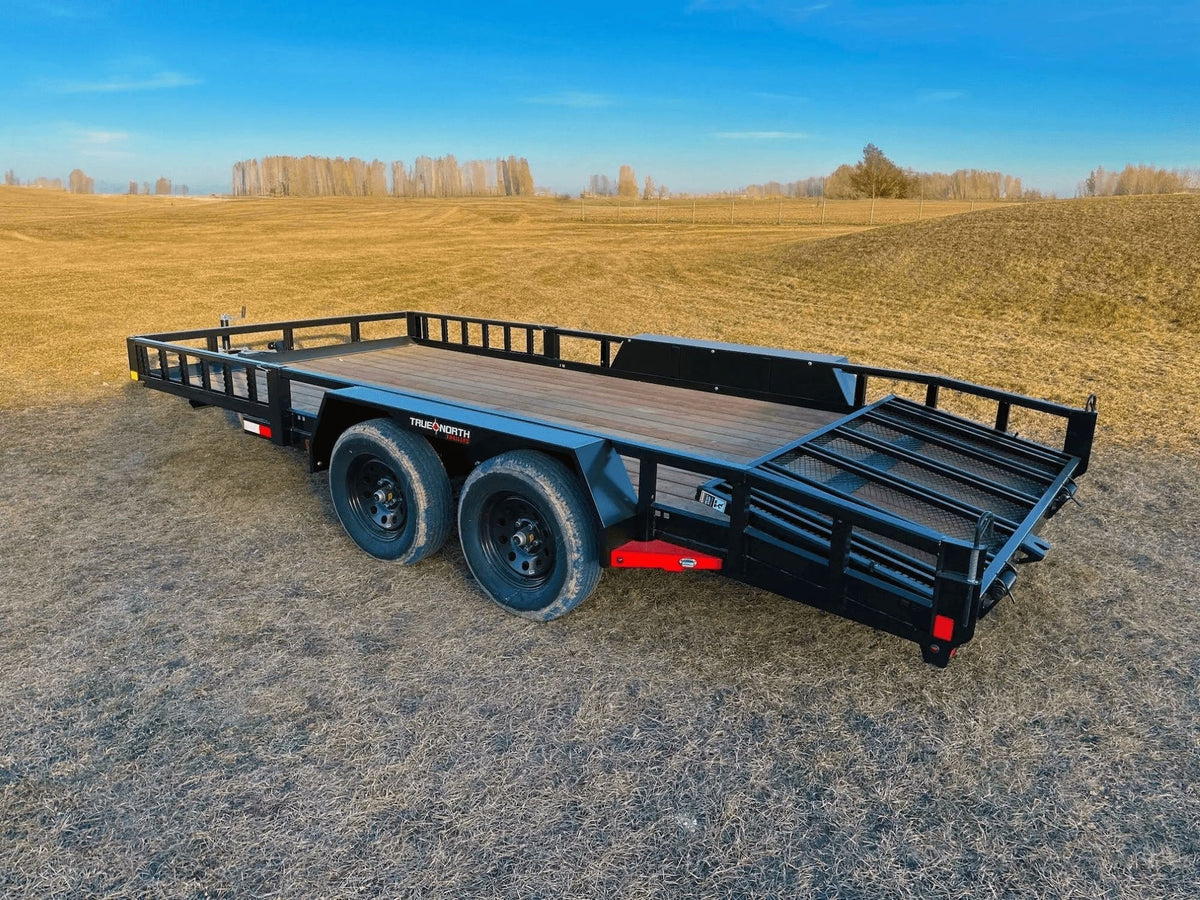 83-in x 16-ft Tandem Axle Utility Trailer, Black E8Y0 - product image 2
