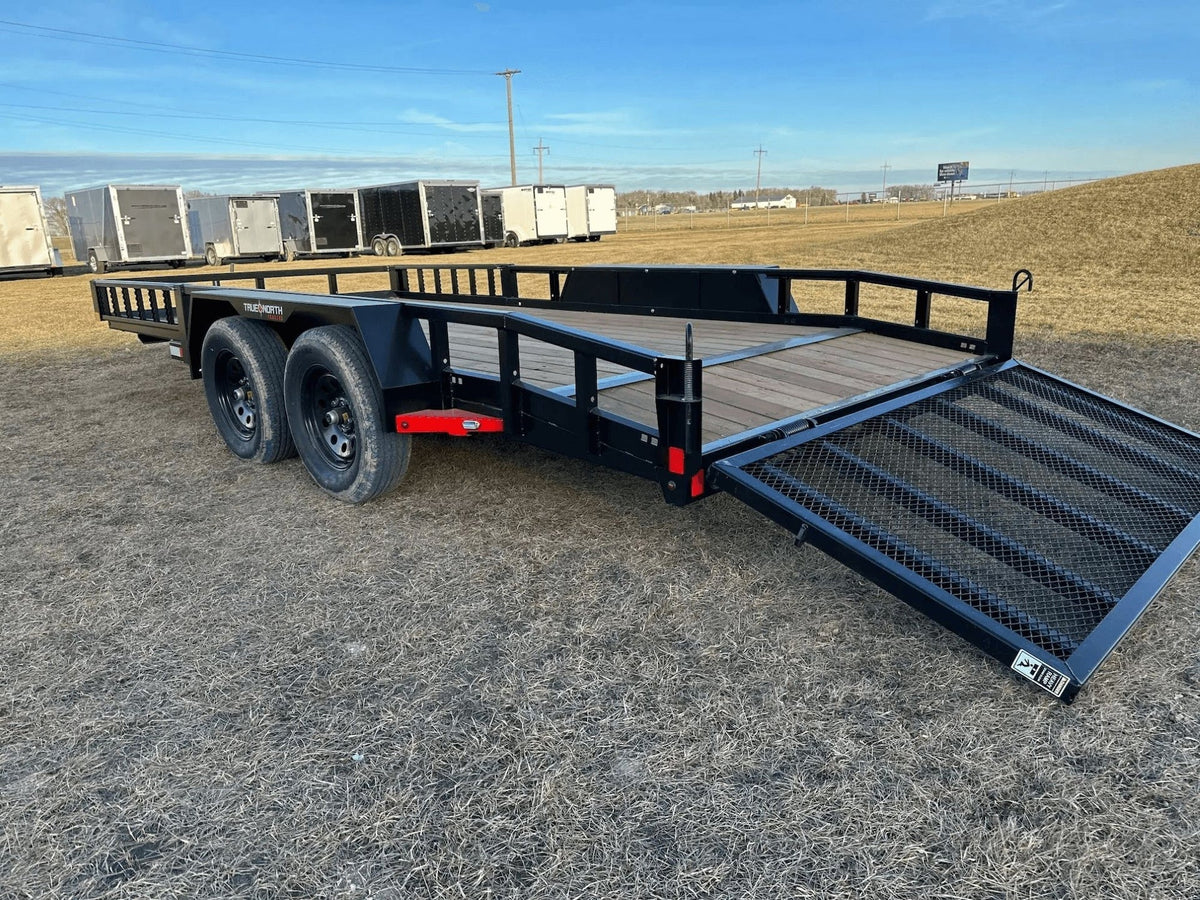 83-in x 16-ft Tandem Axle Utility Trailer, Black E8Y0 - product image 4