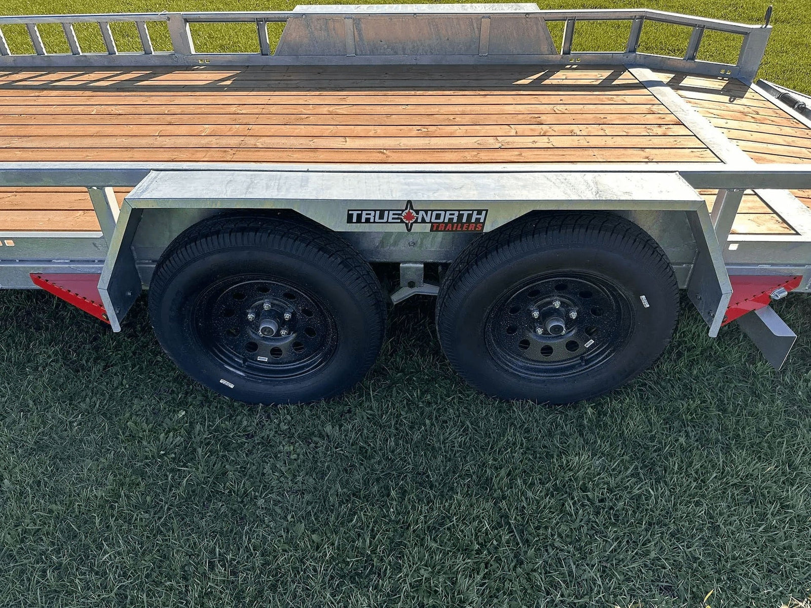 83-in x 16-ft Tandem Axle Utility Trailer, Galvanized Z7Q5 - product image 1