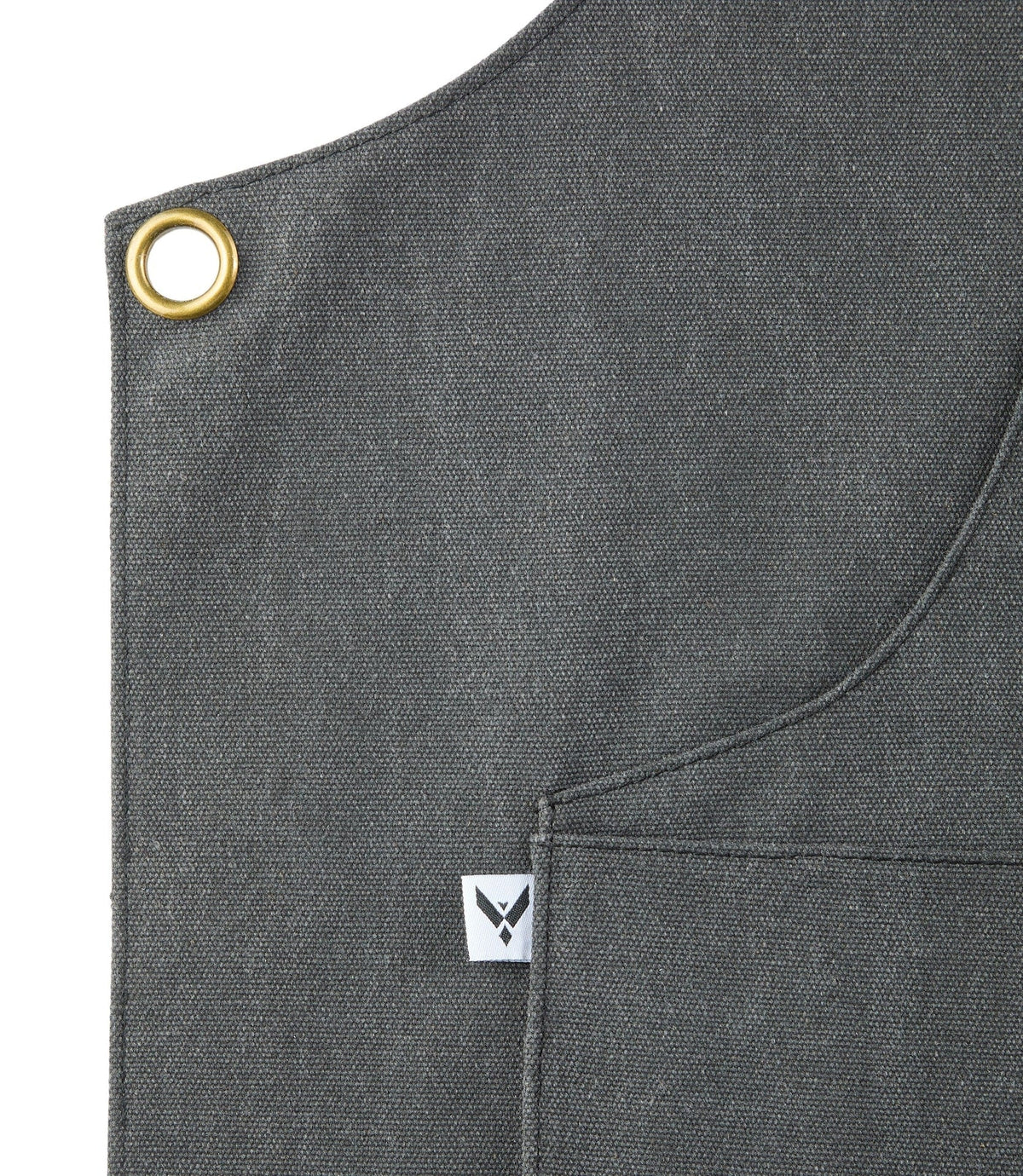Adjustable Canvas & Leather BBQ Grilling Apron with Pockets, Grey G4V1 - product image 2