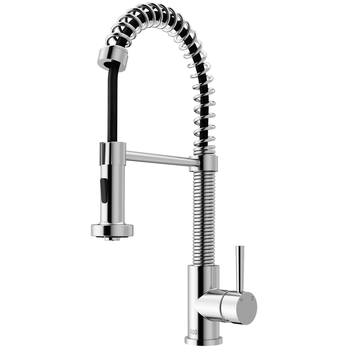 Edison Single Handle Pull Down Kitchen Faucet, Chrome E0X8 - product image 1