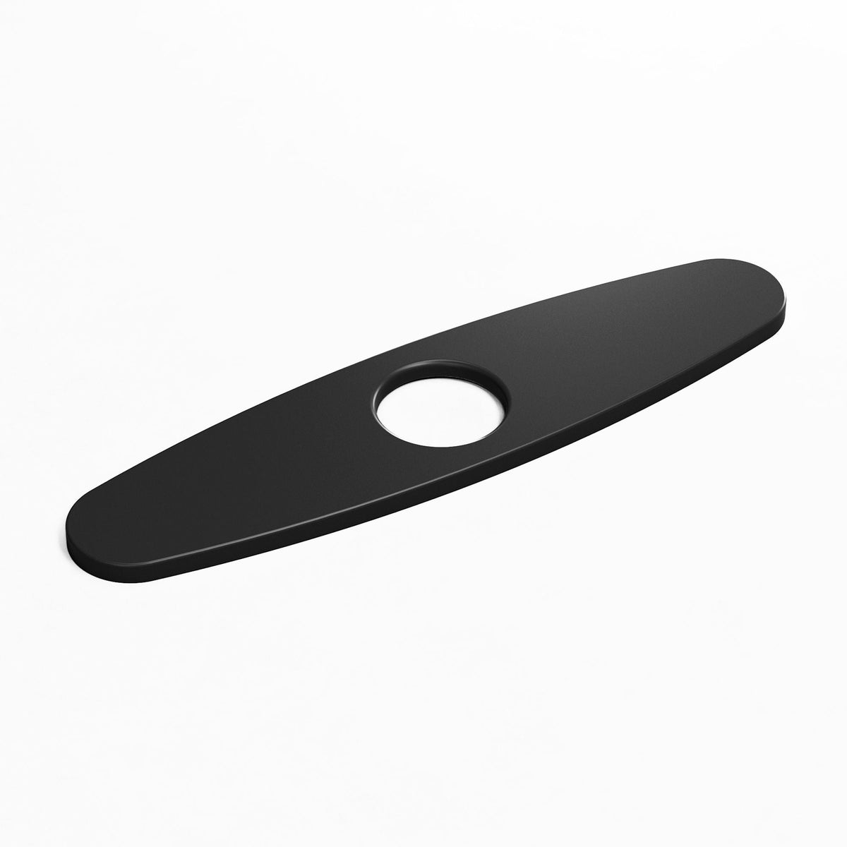 Kitchen Sink Faucet Hole Cover Deck Plate For 1 or 3 Hole, Matte Black, 10-in U3H7 - product image 1