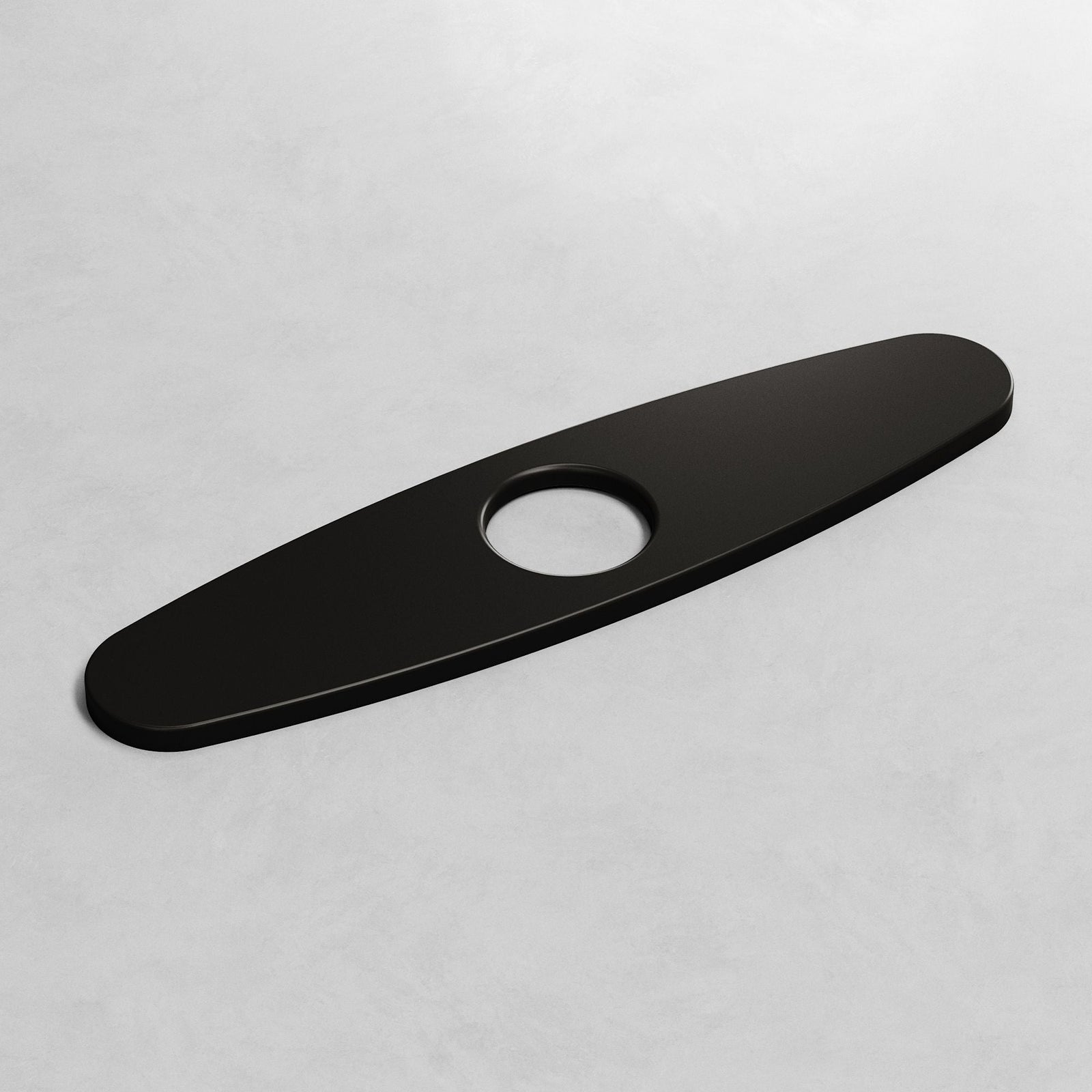 Kitchen Sink Faucet Hole Cover Deck Plate For 1 or 3 Hole, Matte Black, 10-in U3H7 - product image 3