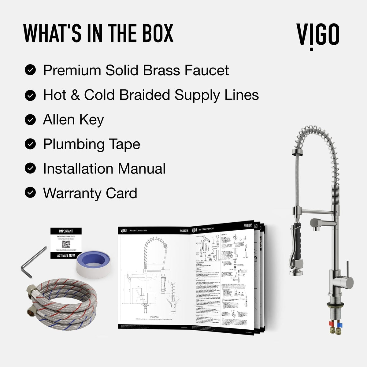 Zurich Single Handle Pull Down Spray Kitchen Faucet, Stainless Steel E6H6 - product image 4
