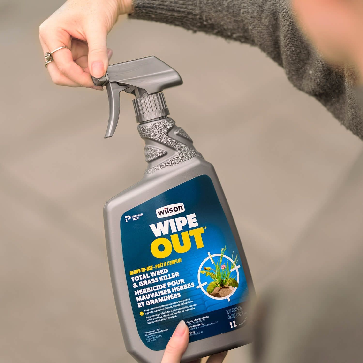 Wipe Out Ready-to-Use Total Weed & Grass Killer, Herbicide Sprayer, 1-L K4A2 - product image 6