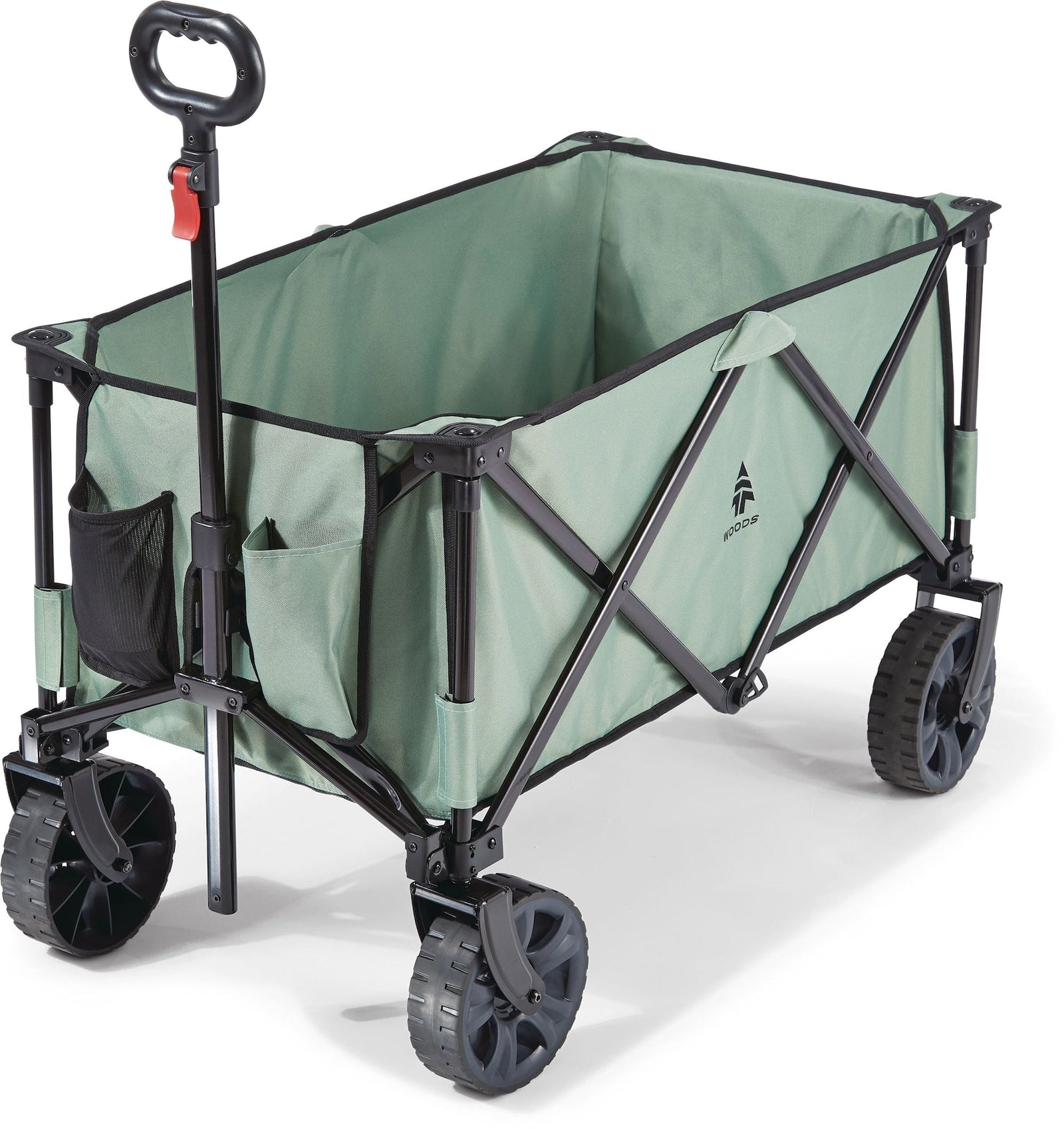 Outdoor Collapsible Folding Utility Adventure Hauler Wagon with Carry Bag, 225-lb Capacity, Sea Foam C5W8 - product image 1