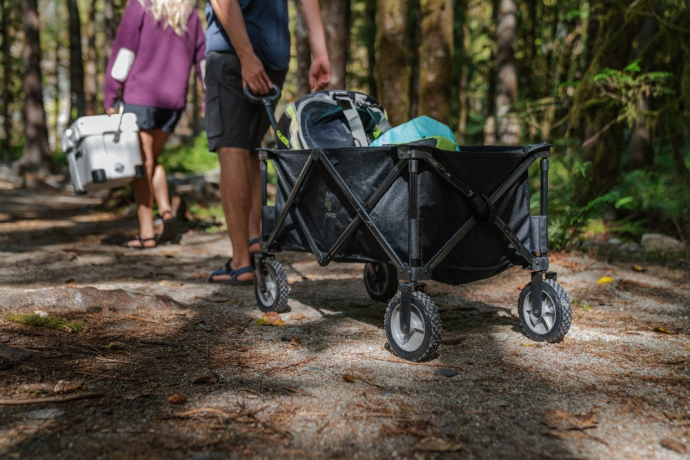 Outdoor Collapsible Folding Utility Standard Wagon & Carry Bag, 150 lb Capacity, Black Z2Z4 - product image 5